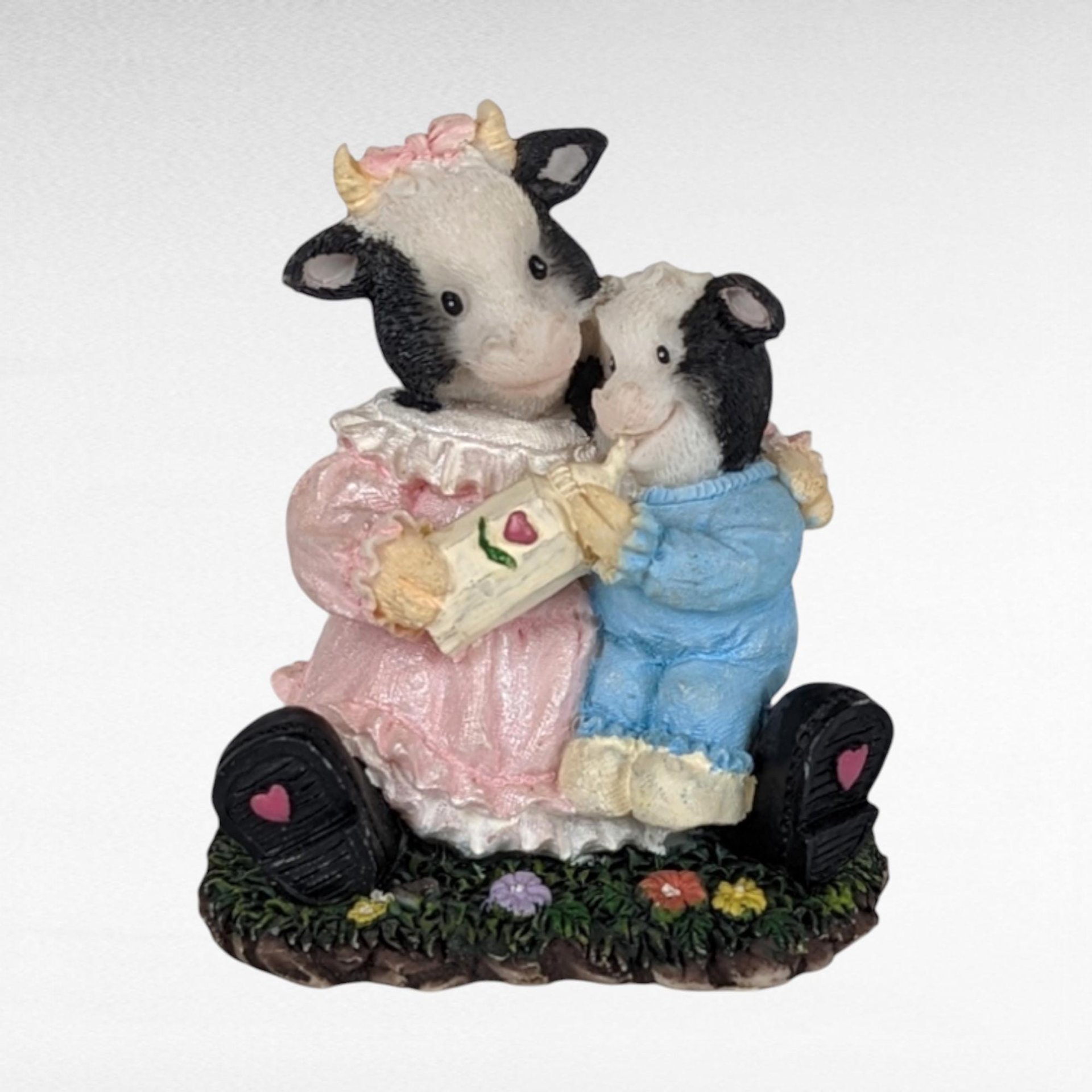 Vintage Assorted Figurines, Handmade Clay Figures, Animal Figurines, Brinn's Skunks, Sonshine Promises Owl, Turtle Figurine