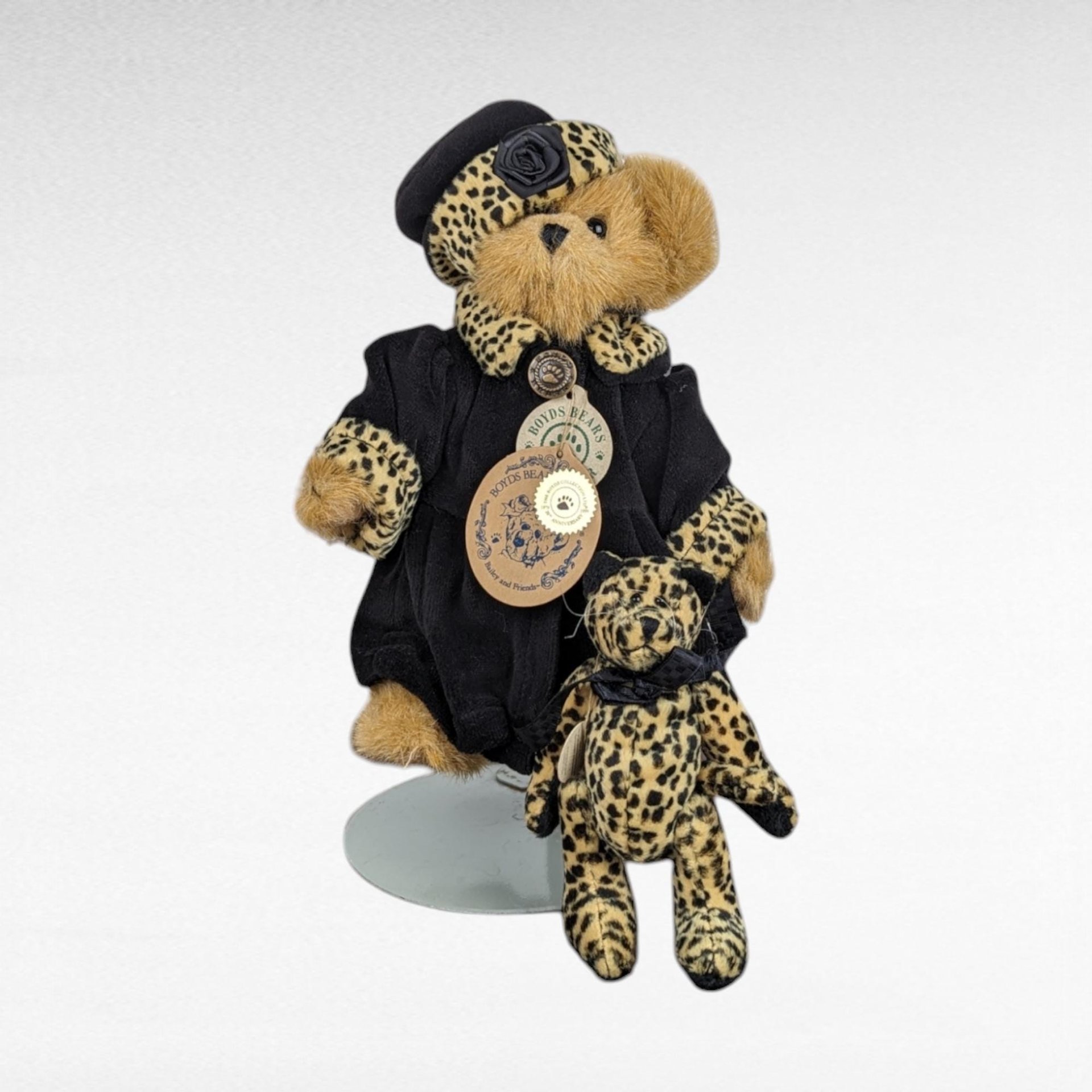 Vintage Boyds Bears Figurines, Grenville Storyteller, Bailey Plush with Dottie, Walker Bear-Foot Friends, Collectible Boyds Bears