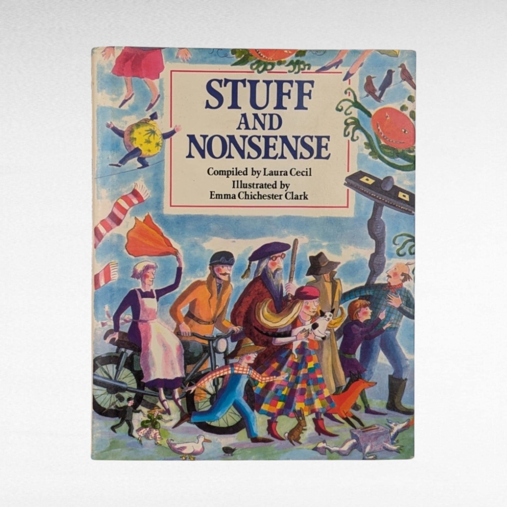 1989 Stuff and Nonsense, Laura Cecil, Children's Book, Illustrated, Vintage Hardcover, Gift for Kids, Bedtime Stories, Nursery Decor