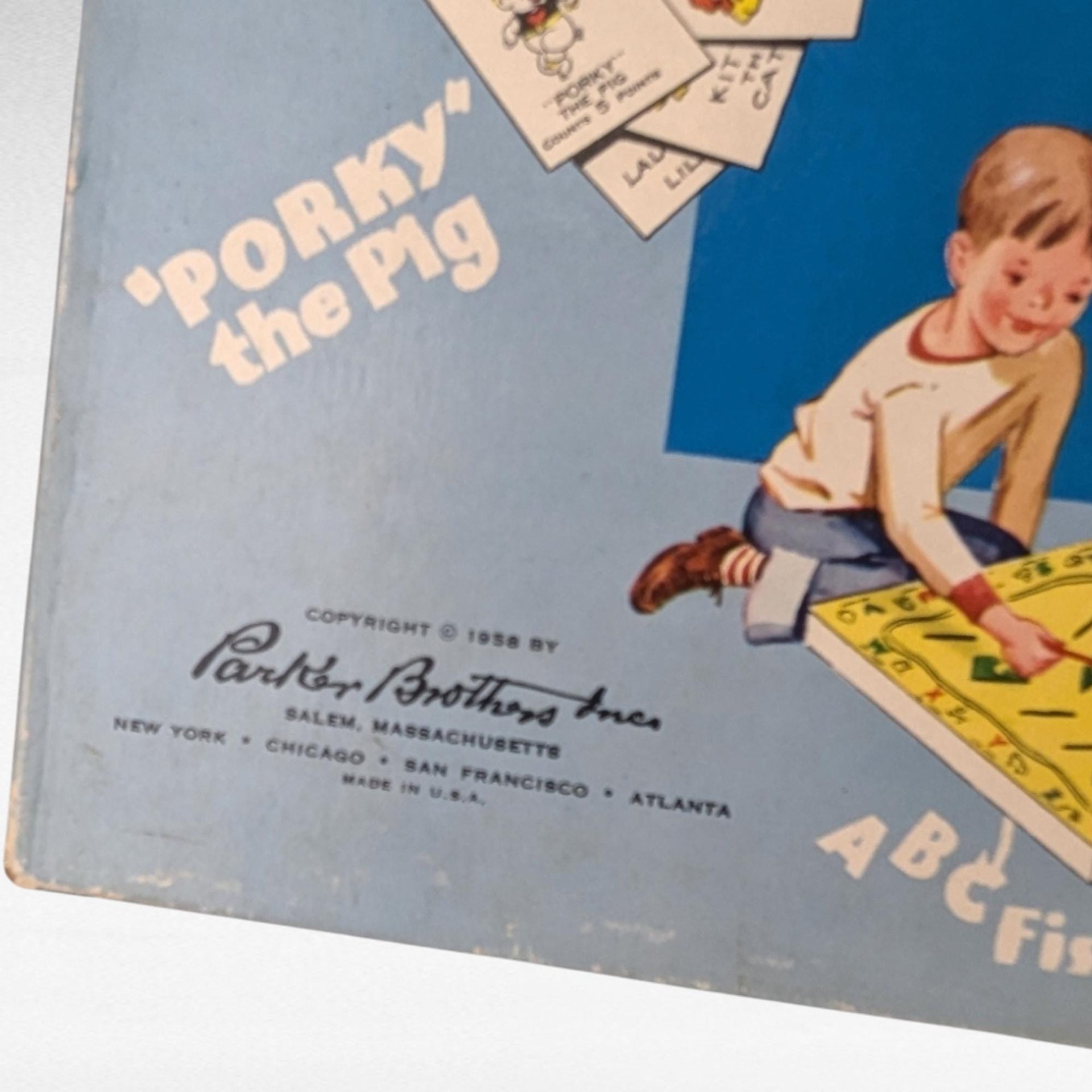 1958 Vintage Children's Hour Game, Parker Brothers Game, Complete Family Game, Collectible Board Game, Gift for Game Collectors