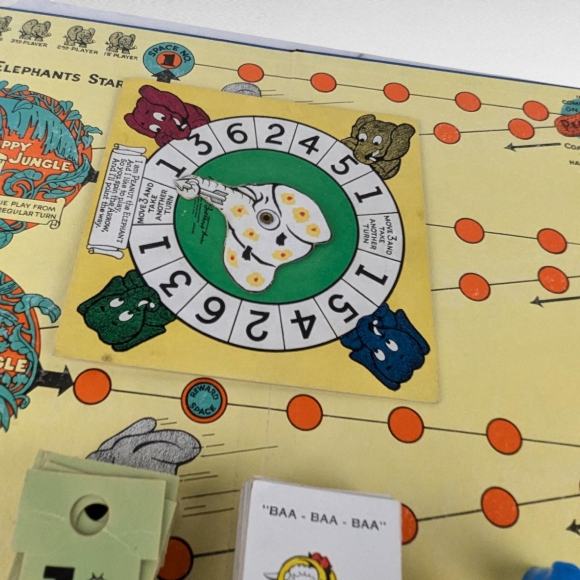 1958 Vintage Children's Hour Game, Parker Brothers Game, Complete Family Game, Collectible Board Game, Gift for Game Collectors