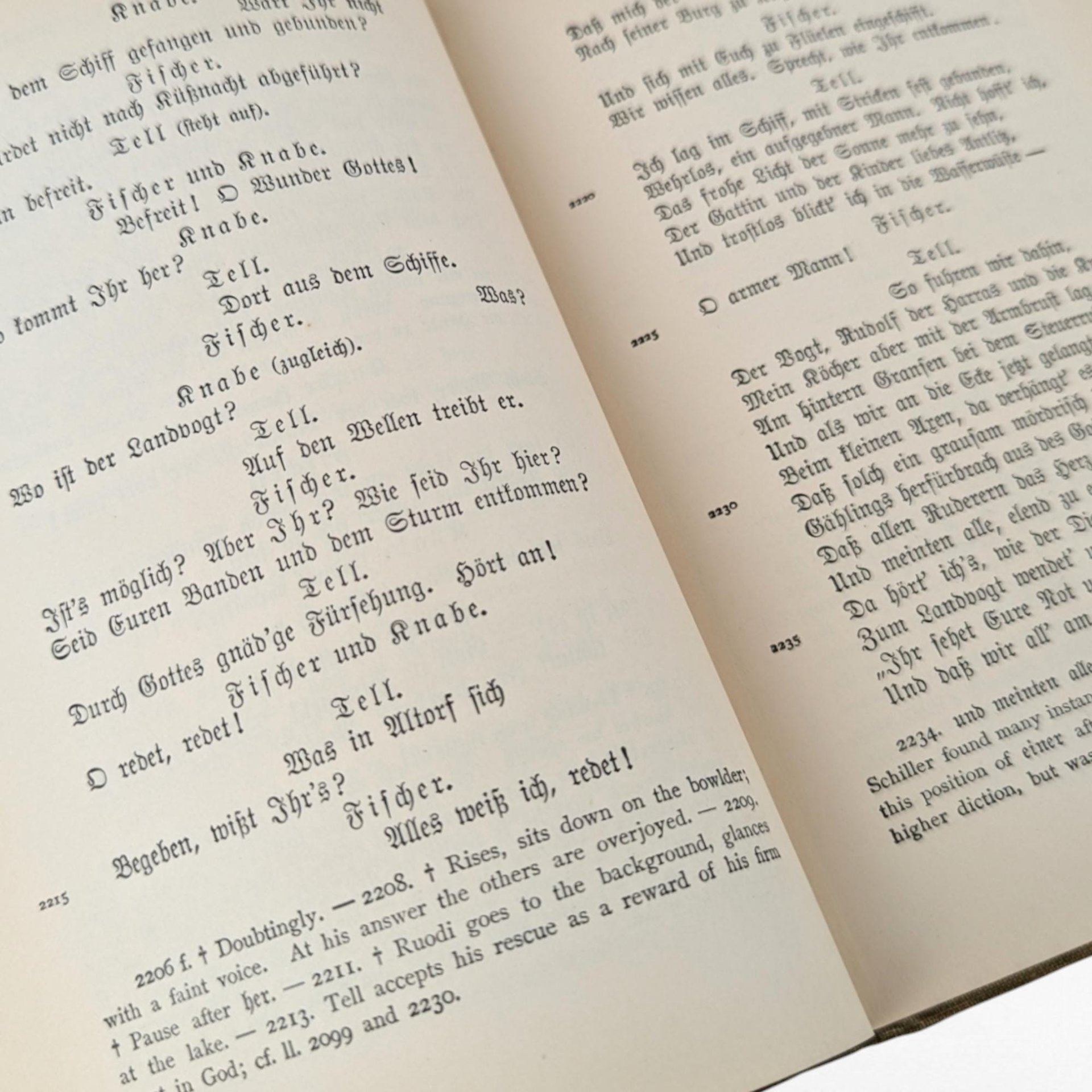 1905 Wilhelm Tell by Friedrich Schiller | Hardcover | German Literature | Classic Play | Antique Book