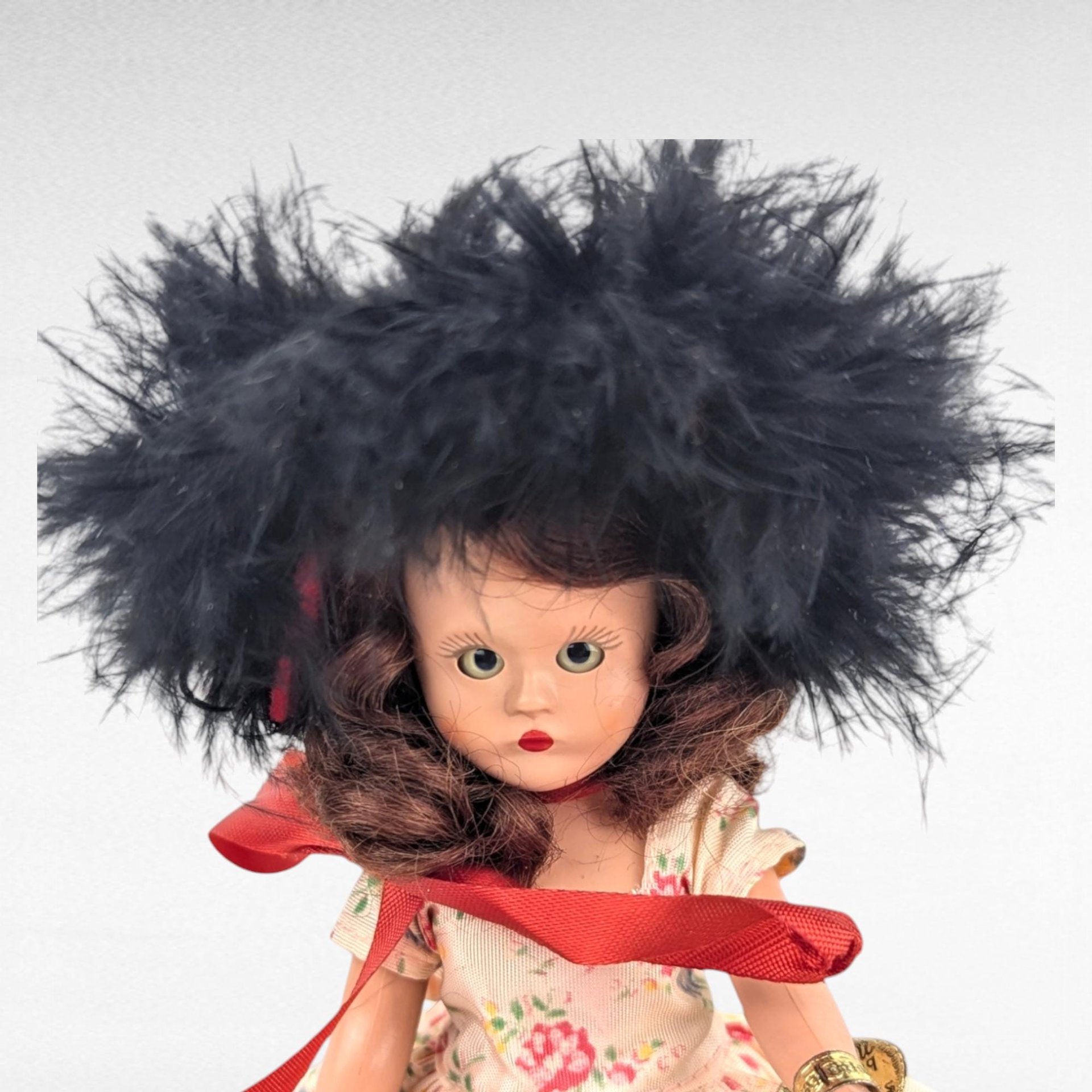 Vintage Nancy Ann Storybook Doll, October Maiden No. 196, 7.5" Bisque Doll, Collectible Doll, Gift for Doll Collectors