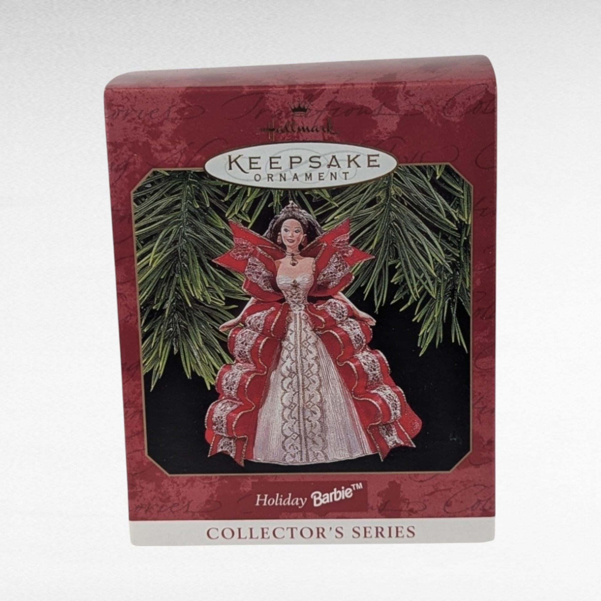 1996 Hallmark Keepsake Holiday Barbie Ornament | 4th in Series | Vintage Barbie Ornament | Christmas Ornament