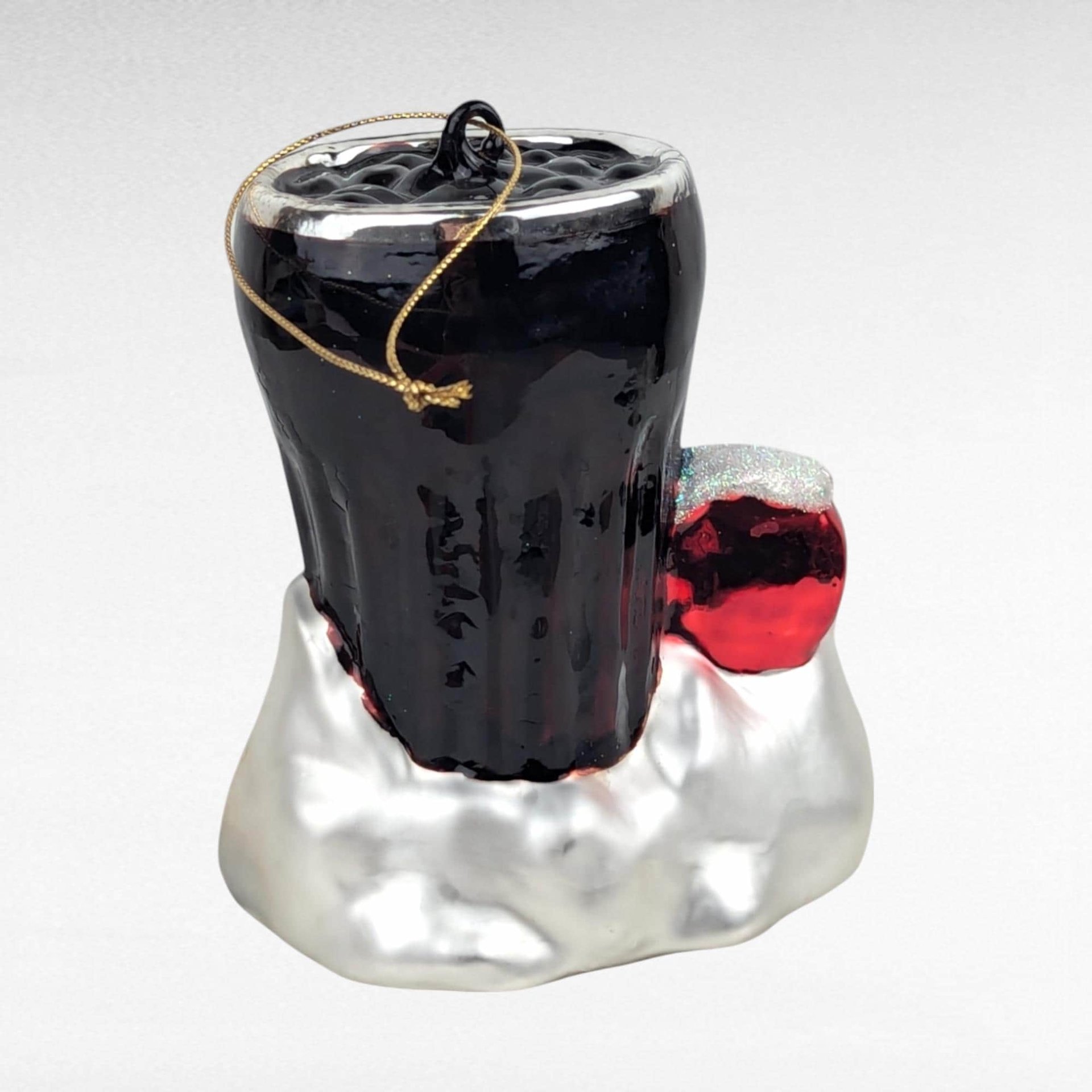 Vintage Coca-Cola "Served Here" Blown Glass Ornament | Christmas Ornament | Coke Collectible | Soda Fountain Decor