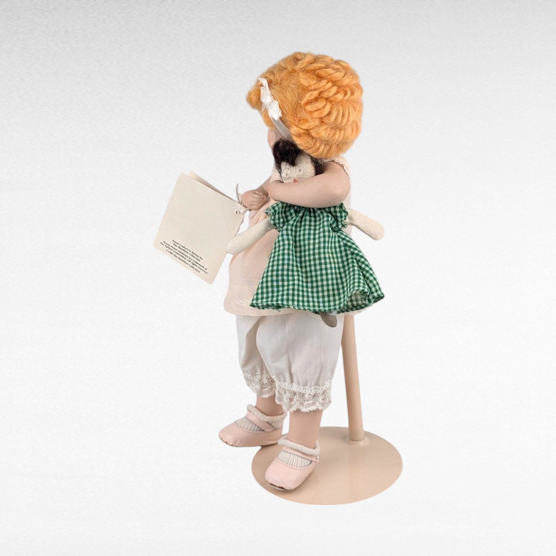 Vintage 1988 Hamilton Collection "Love is Blind" Porcelain Doll, Bessie Pease Gutmann, Collectible Doll, Girl with Doll Figurine
