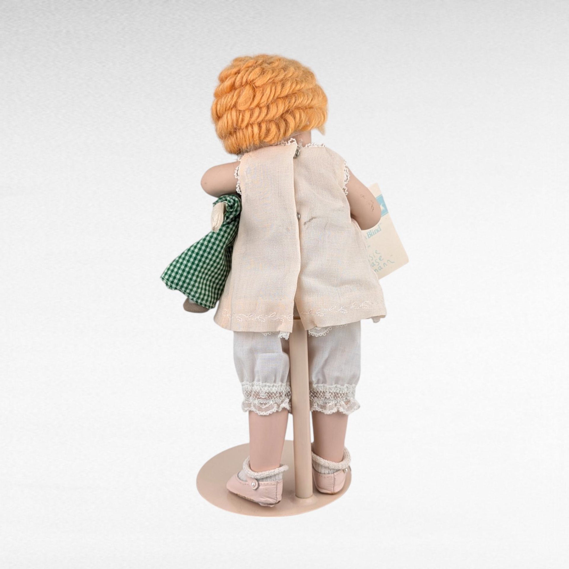 Vintage 1988 Hamilton Collection "Love is Blind" Porcelain Doll, Bessie Pease Gutmann, Collectible Doll, Girl with Doll Figurine