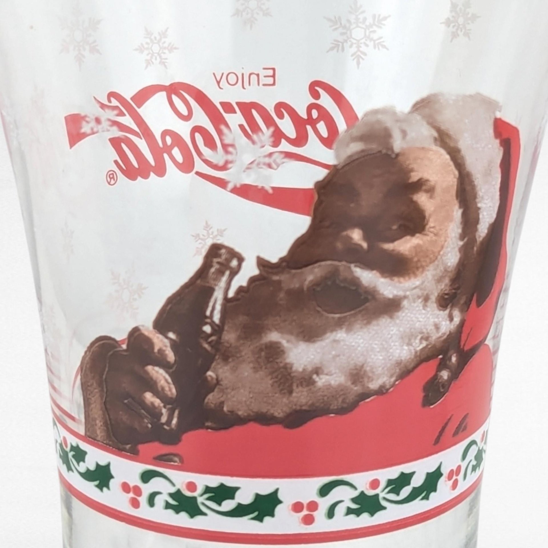 Set of 4 Vintage Libby Coca-Cola Santa Glasses - Christmas Glasses - Holiday Decor - Collectible Glassware - Coke Glasses