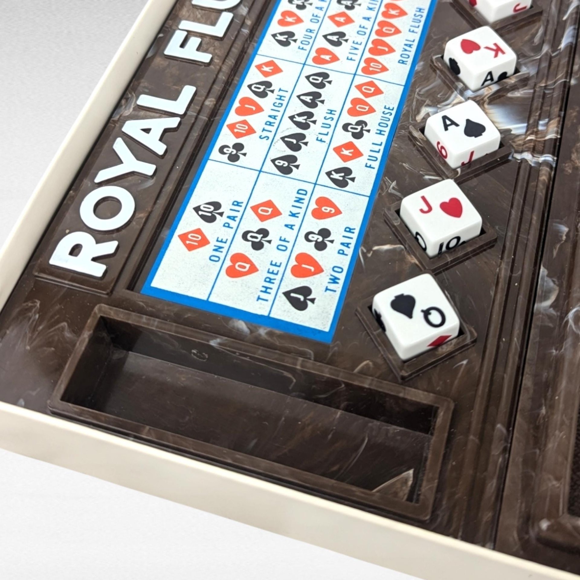 Vintage 1980 Royal Flush Game by Crisloid | Complete Poker Game | Yacht, Draw Poker, Stud Poker | Retro Game