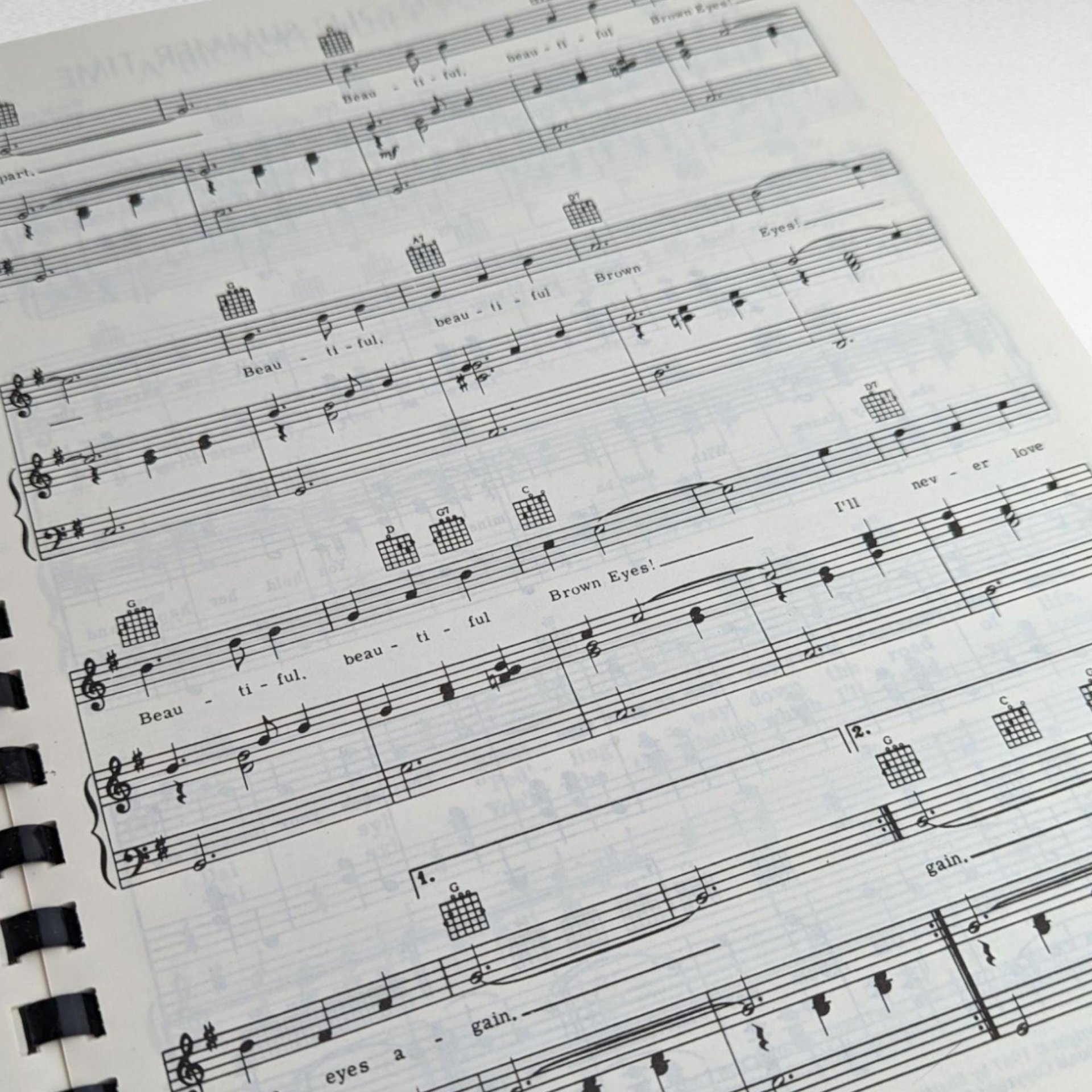 Vintage 55 Great Love Songs Sheet Music Book, Softcover, Spiral Bound, Classic Romantic Music, Gift for Pianist, Musician, Valentine's Day