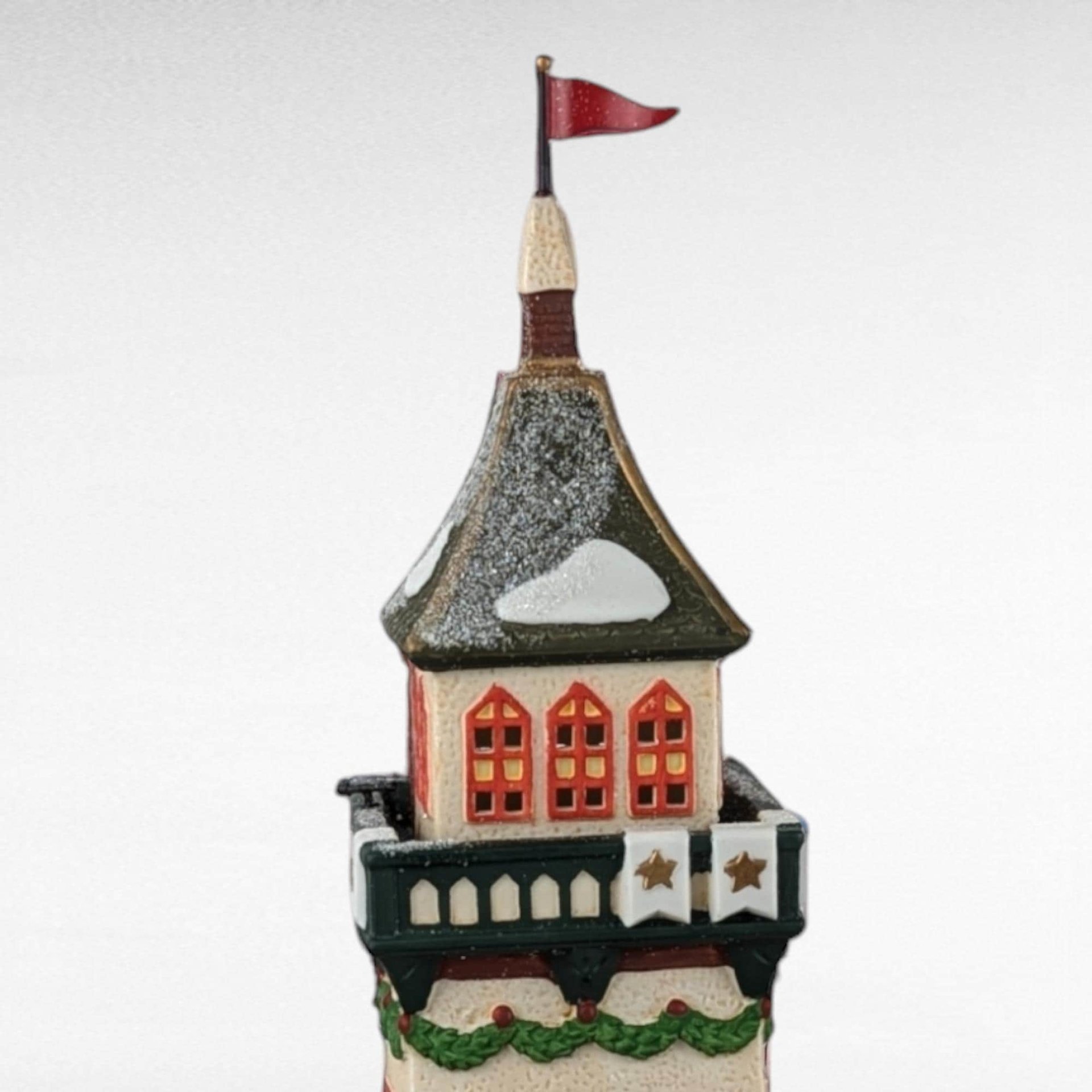 Vintage Department 56 Santa's Lookout Tower - North Pole Series - Christmas Village - Lighted Building - Retired - Collectible