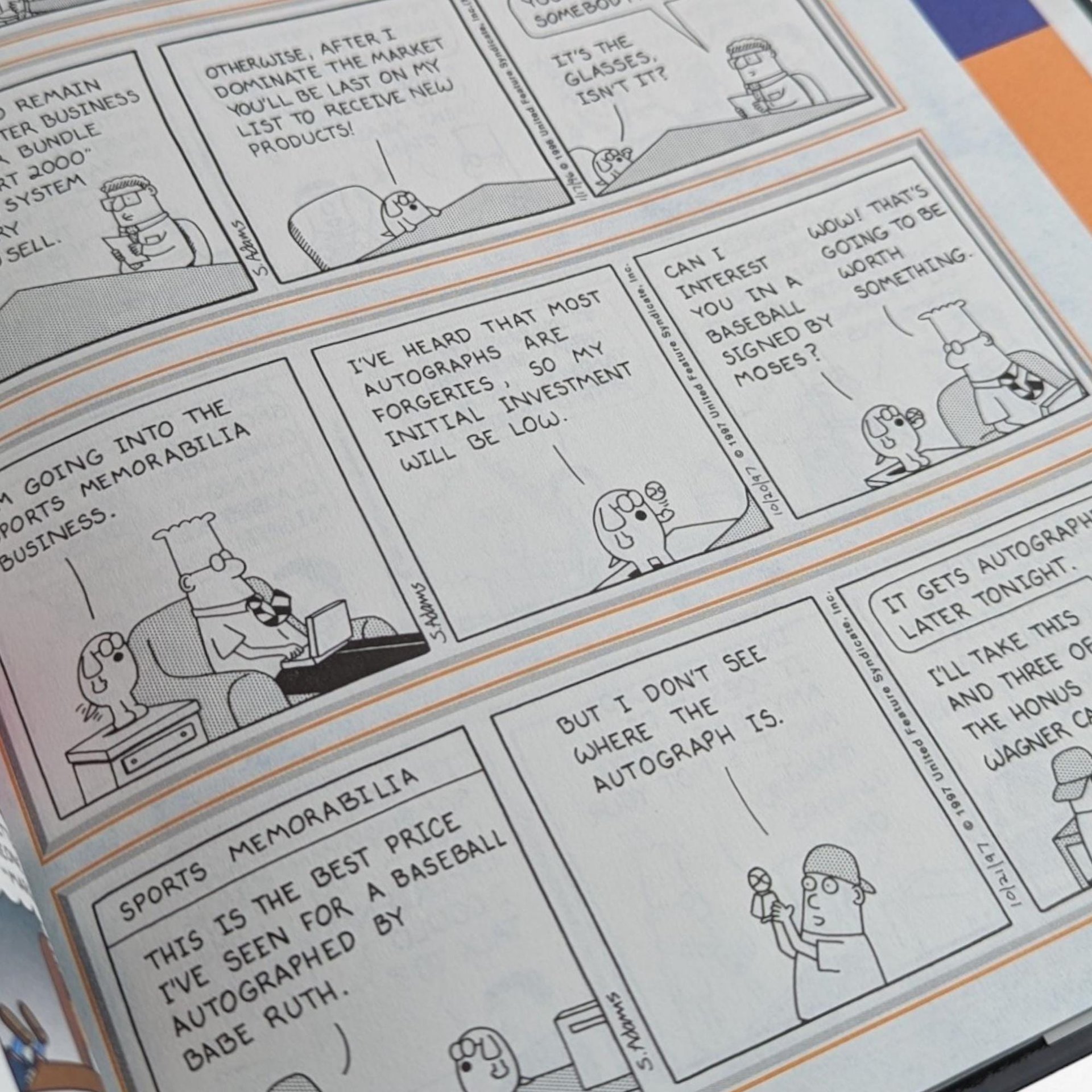 Vintage Dilbert & Far Side Book Lot, Dilbert Gives You The Business, PreHistory of The Far Side, Cartoon Books, Humor Books, Comic Lover