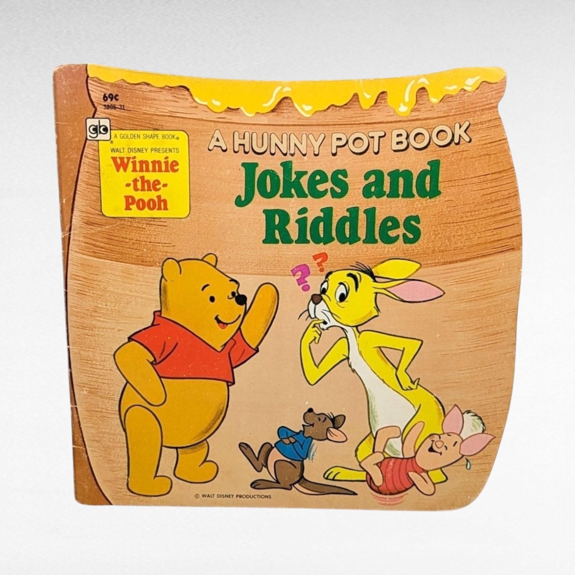 Vintage Winnie the Pooh Book Lot, Pooh King of the Beasties, Honey Patch, Jokes & Riddles, Tigger Golden Book, A.A. Milne, Children's Books