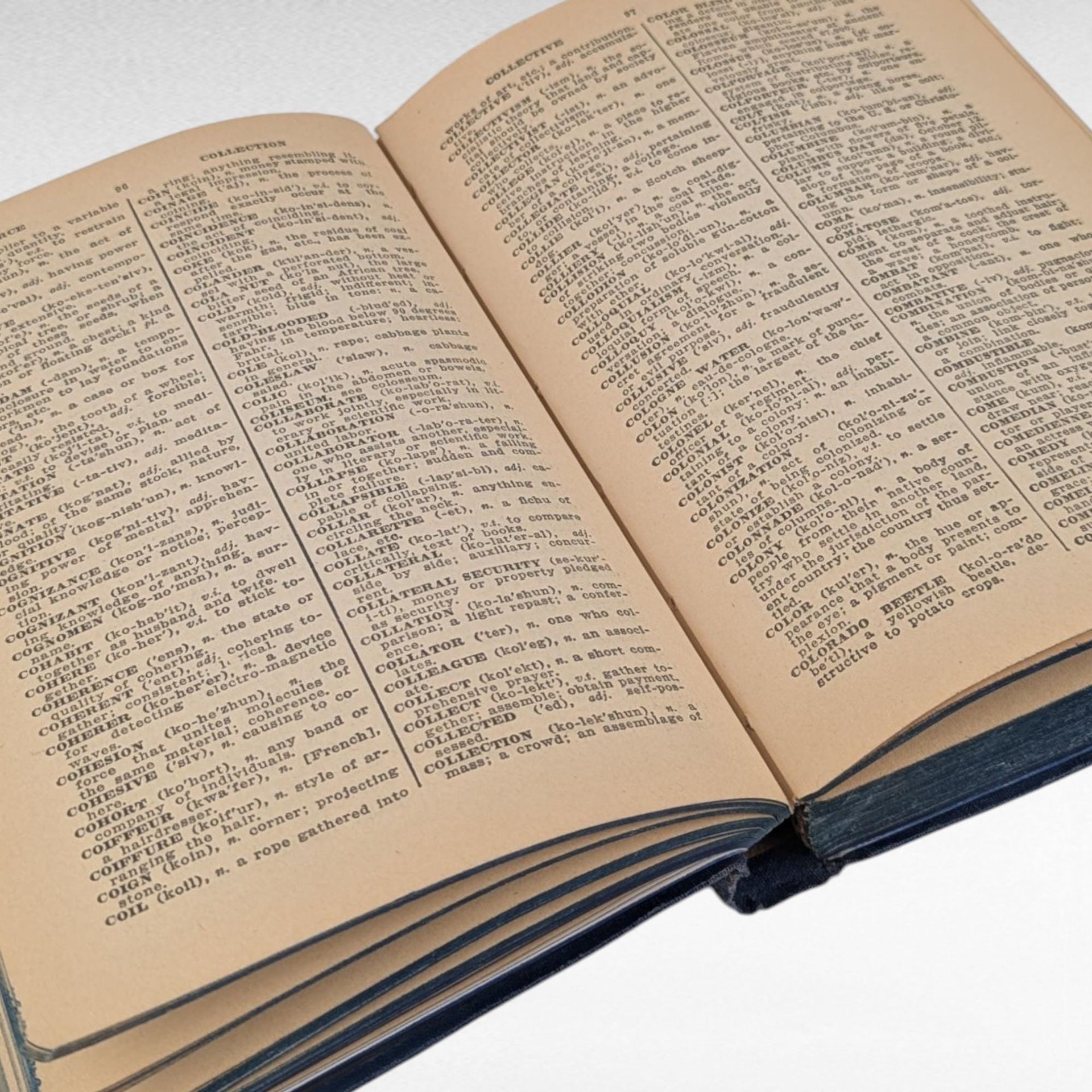 1936 New Age Webster Dictionary, Vintage Dictionary, Antique Book, Reference Book, Gift for Book Lovers, History Buffs, Word Enthusiasts