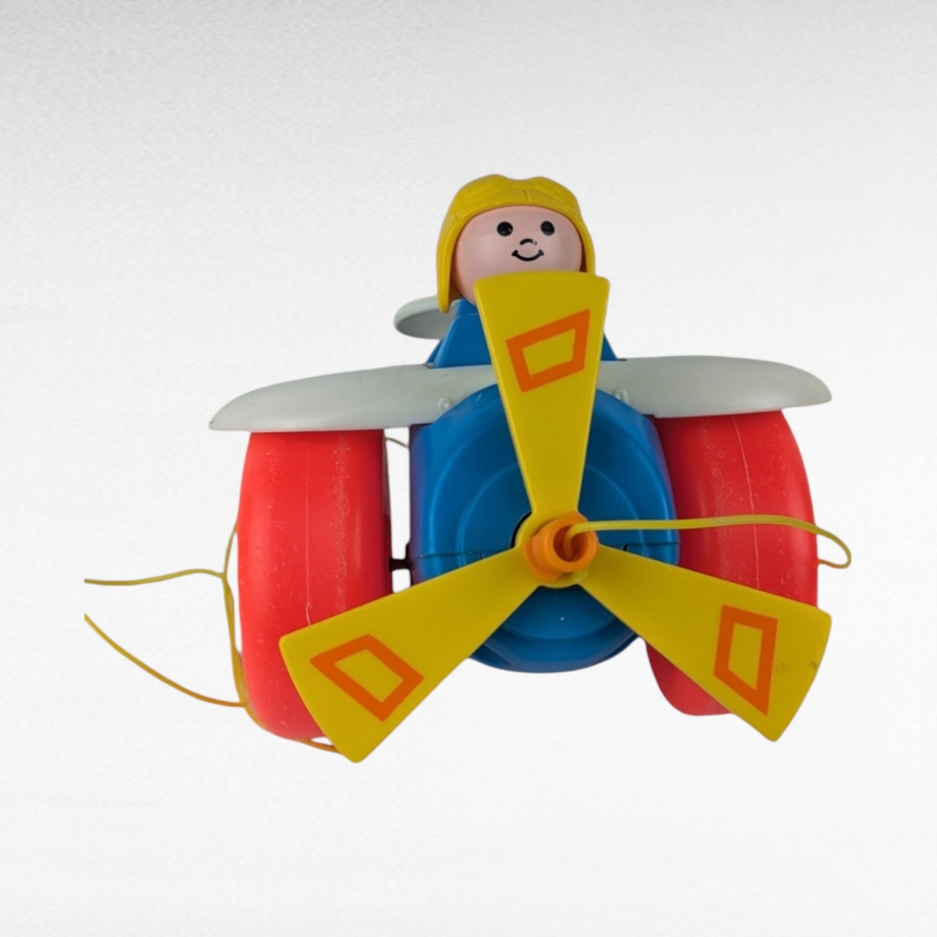 1980 Fisher-Price Little People Airplane with Pull Toy, Vintage Toys, Collectible Toys, Little People, Gift for Kids, Retro Toys