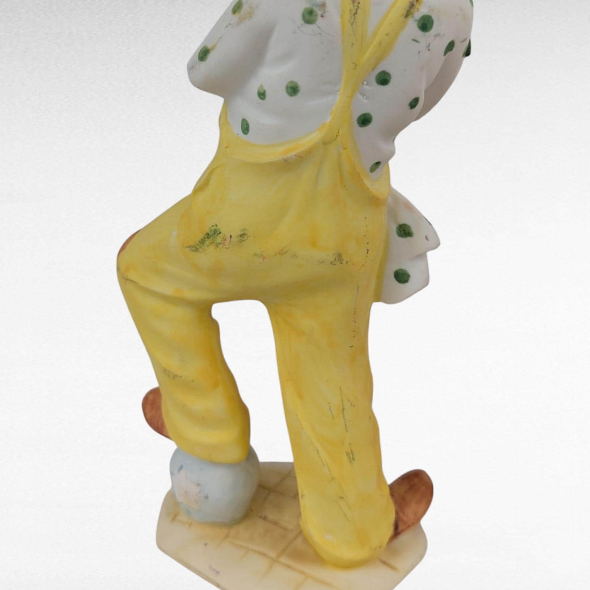 Vintage Resin Clown Figurines, 8" Musical Clown Decor, Whimsical Clown Pair, Gift for Clown Collector, Circus Decor