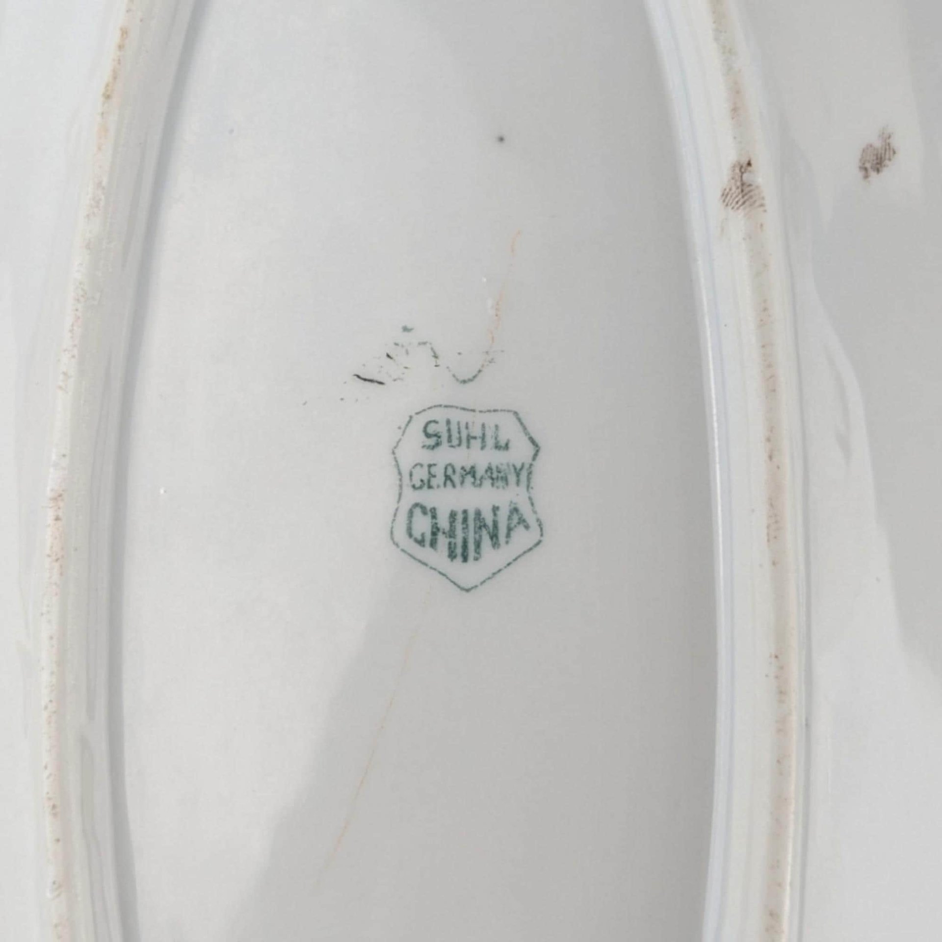 Vintage Suhl Germany Floral Celery Tray / Dresser Tray, 12" Oval Porcelain Serving Dish, Hand Painted Rose Design, Vanity Tray, Gift for Her