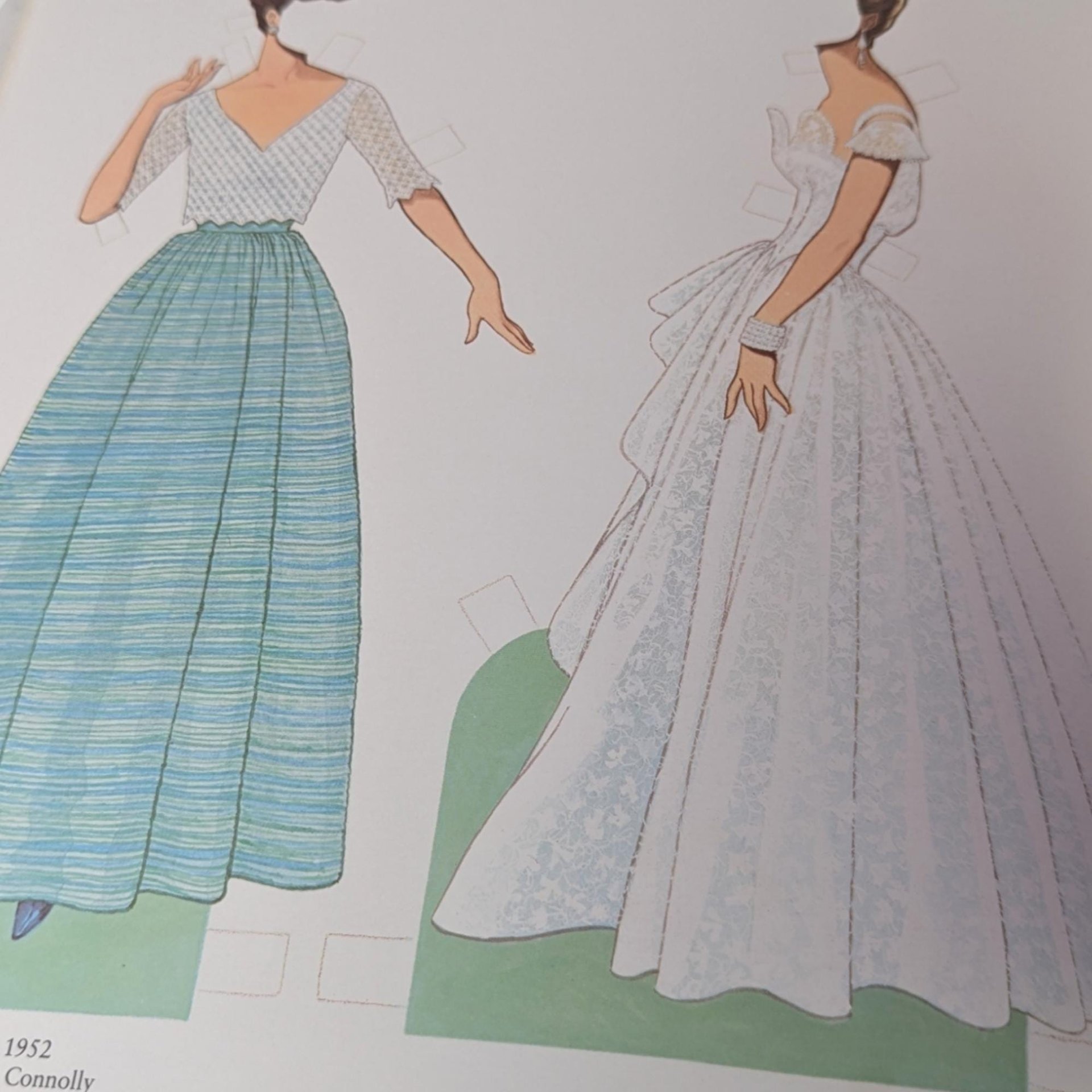 1985 Great Fashion Designs of the Fifties Paper Dolls, Tom Tierney, Complete Set, Vintage Paper Dolls, Gift for Collector