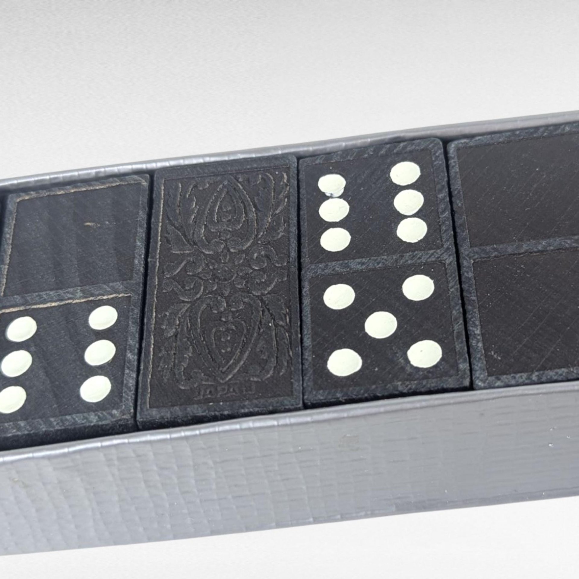 Vintage Dominos Set, Japan Wooden Tiles, 29 Pieces, Classic Game, Gift for Board Game Lovers, Family Game Night
