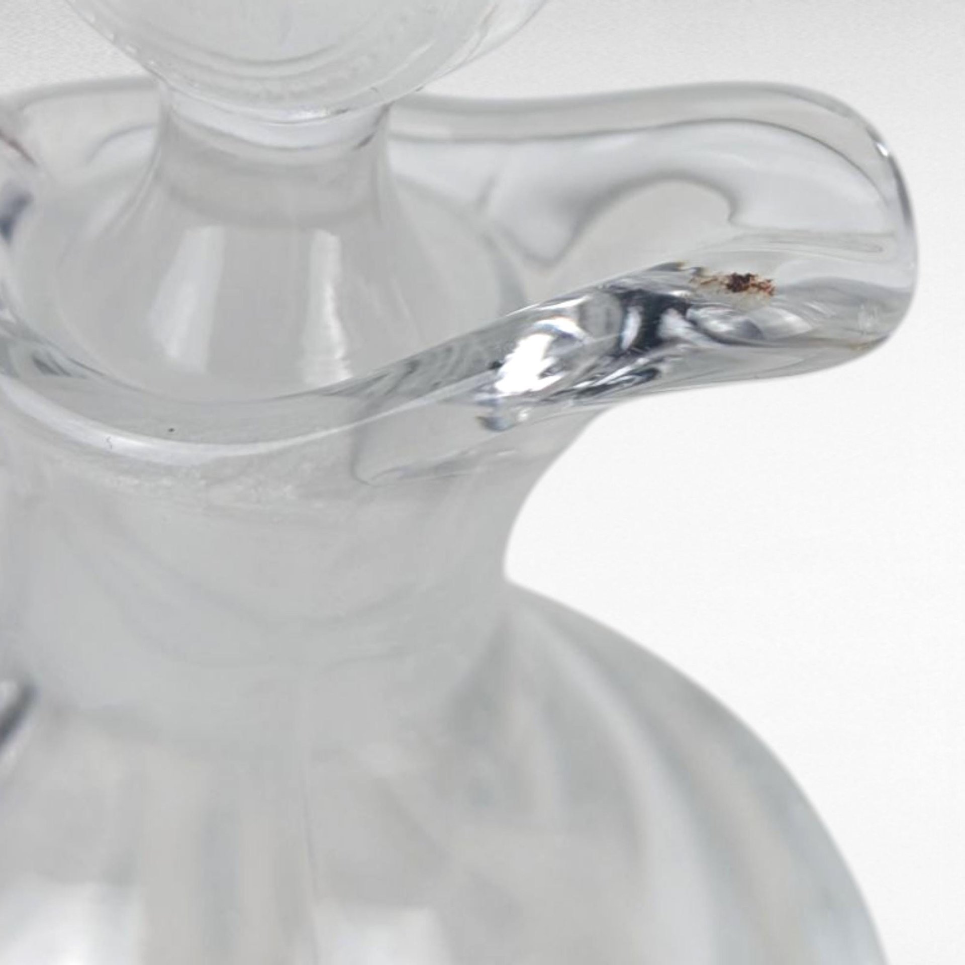 Vintage Fostoria Coin Covered Urn and Cruet Set, Crystal Glass, 13" Height, Decorative Set, Gift for Collector