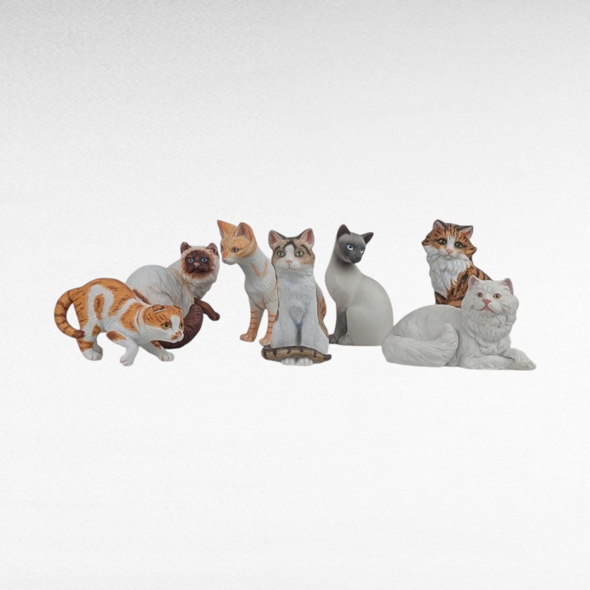 Vintage Porcelain Cat Figurines, Princeton Gallery & Avon, Collectible Ceramic Cats, Gift for Cat Lovers