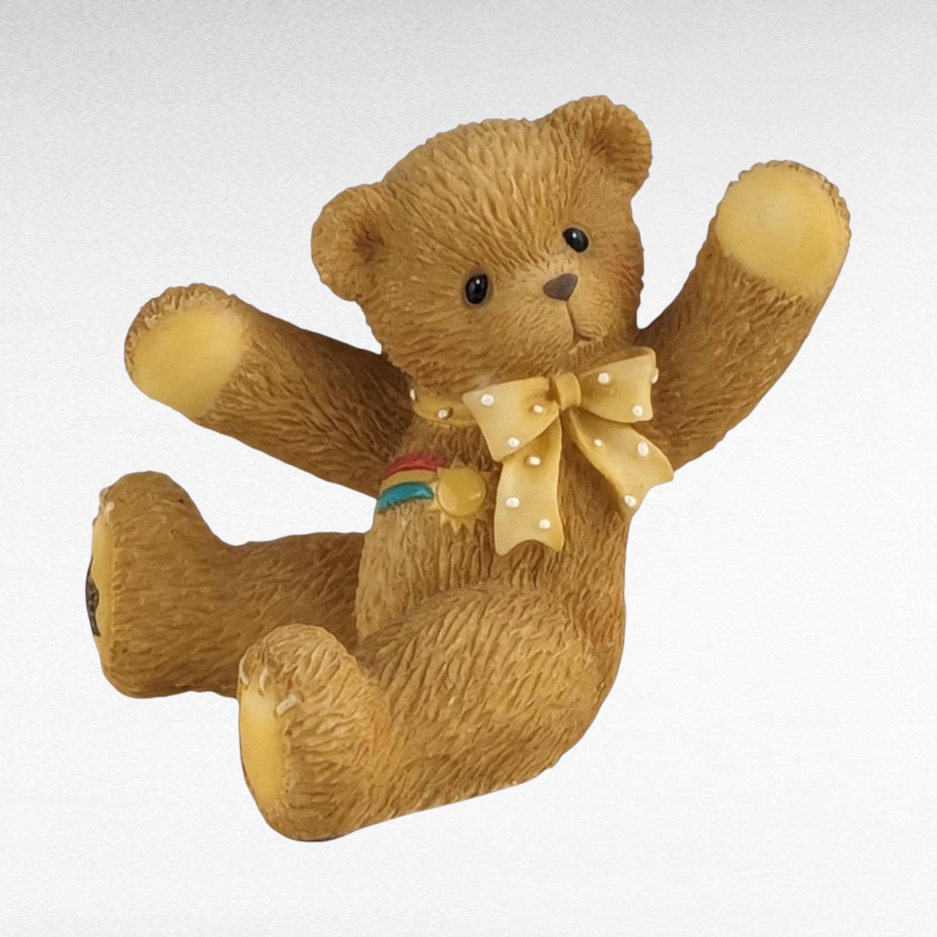 Cherished Teddies Mini Bear Figurines, 1998-1999, Tumbling Teddies, Collectible Resin Bears, Gift for Teddy Bear Lovers