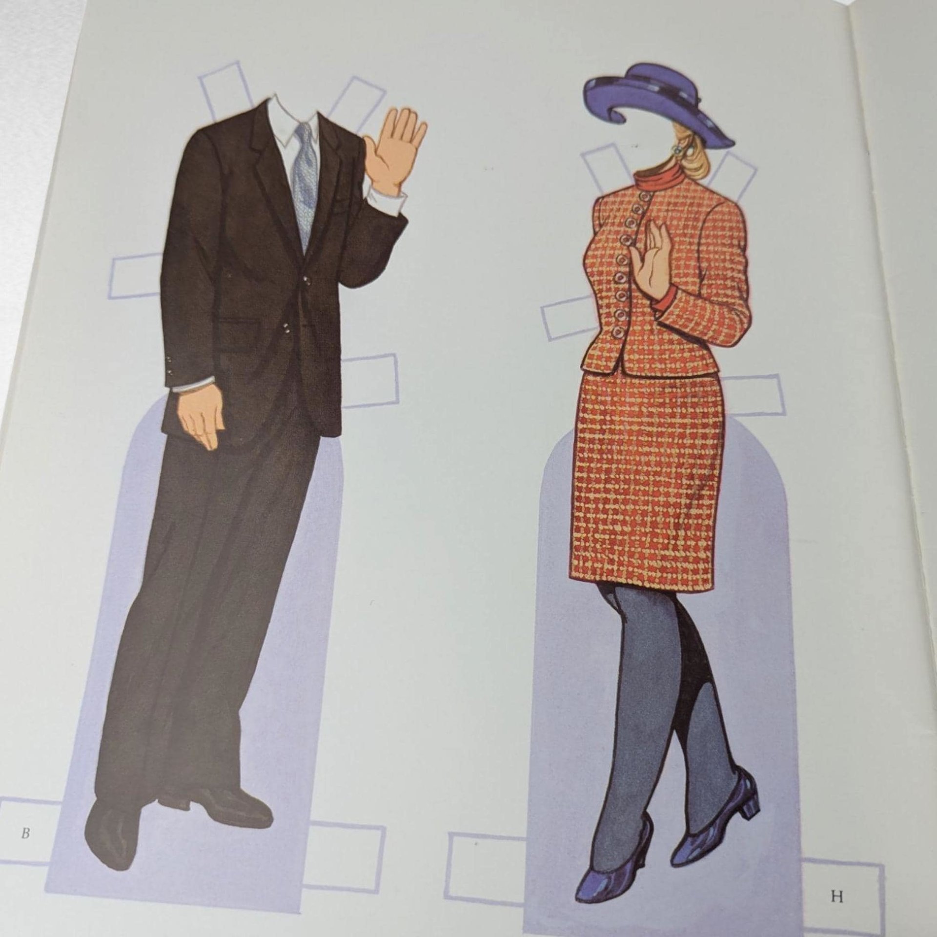 1994 Tom Tierney Bill Clinton, Former President Paper Doll Book, Unused Vintage Collectible, Presidential Family Paper Dolls