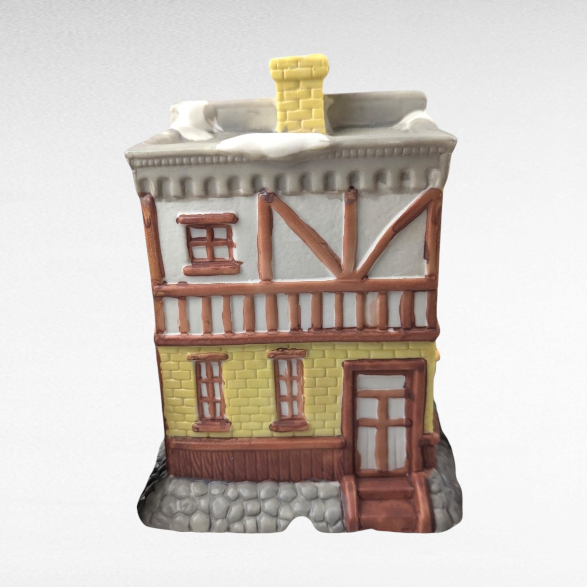 Vintage Dickens Collectibles Porcelain Lighted Houses Set, Christmas Village Display, Holiday Decor, Christmas Decoration