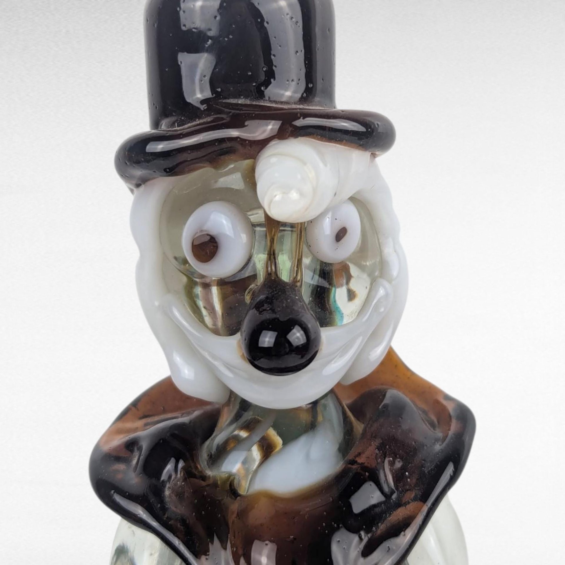 Vintage Art Glass Clown, Handblown Glass Clown, Collectible Glass Figurine, Clown Decor, Art Glass Sculpture, Whimsical Clown, Glass Art
