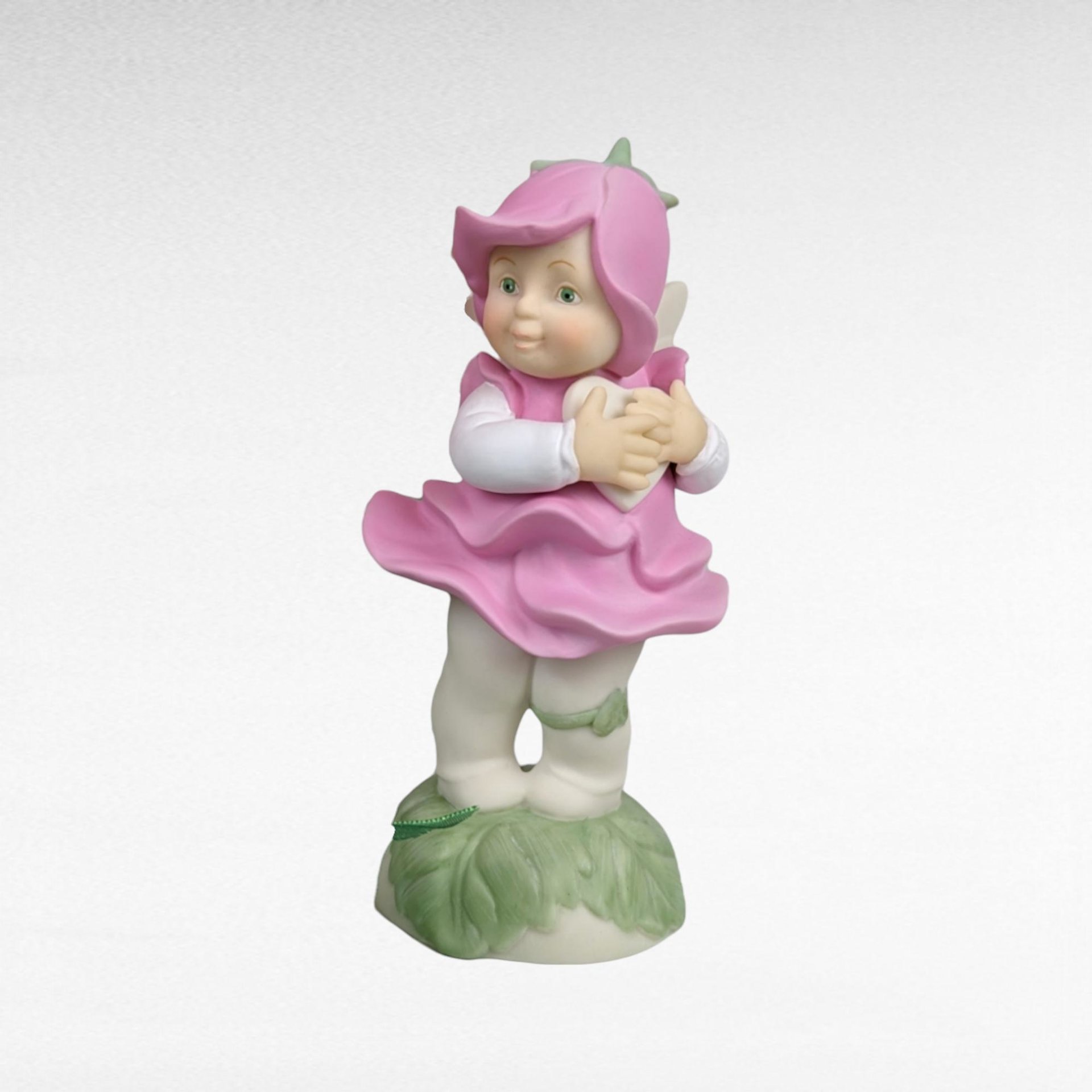 Dept. 56 Flowerpot Pair, "You're In My Heart" & "Apple Of My Eye", 2001 Figurines with Clay Pots, Vintage Home Decor, Gift for Gardeners
