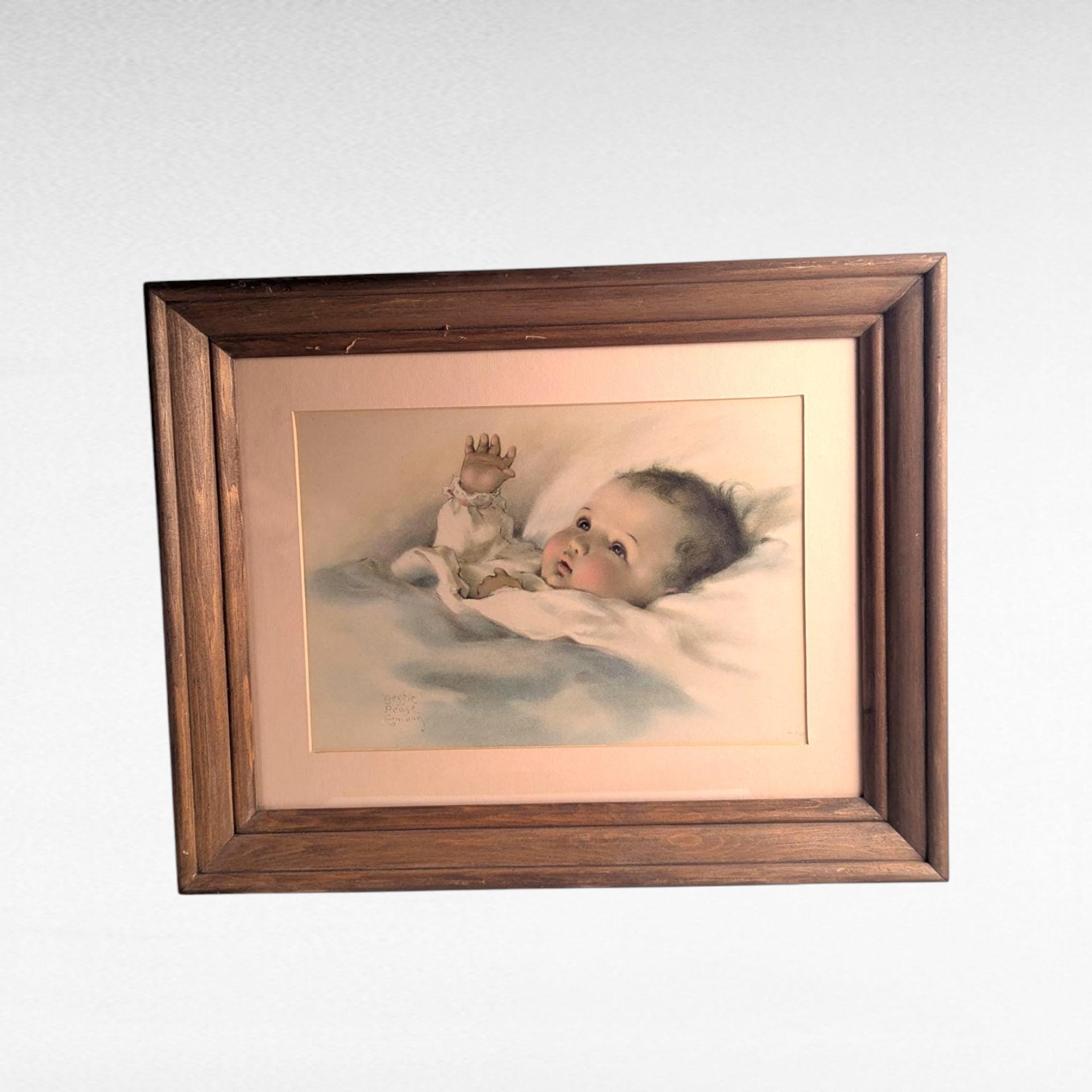 Vintage Bessie Pease Gutmann Baby Print. 