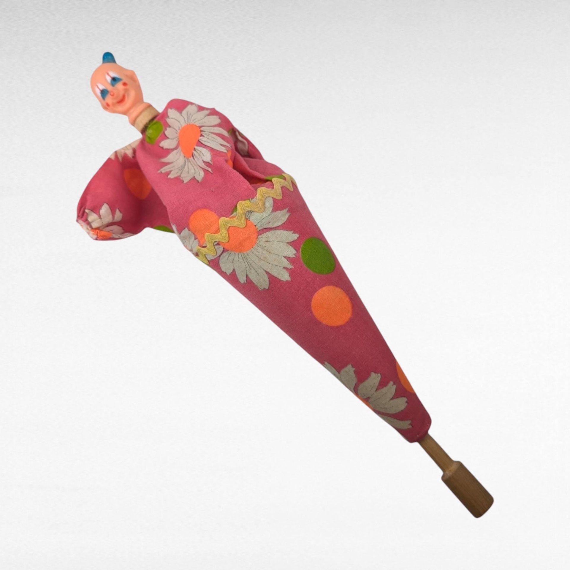 Vintage Pop Up Clown Toy, Novelty Toy, Retro Toy, Gift for Collectors