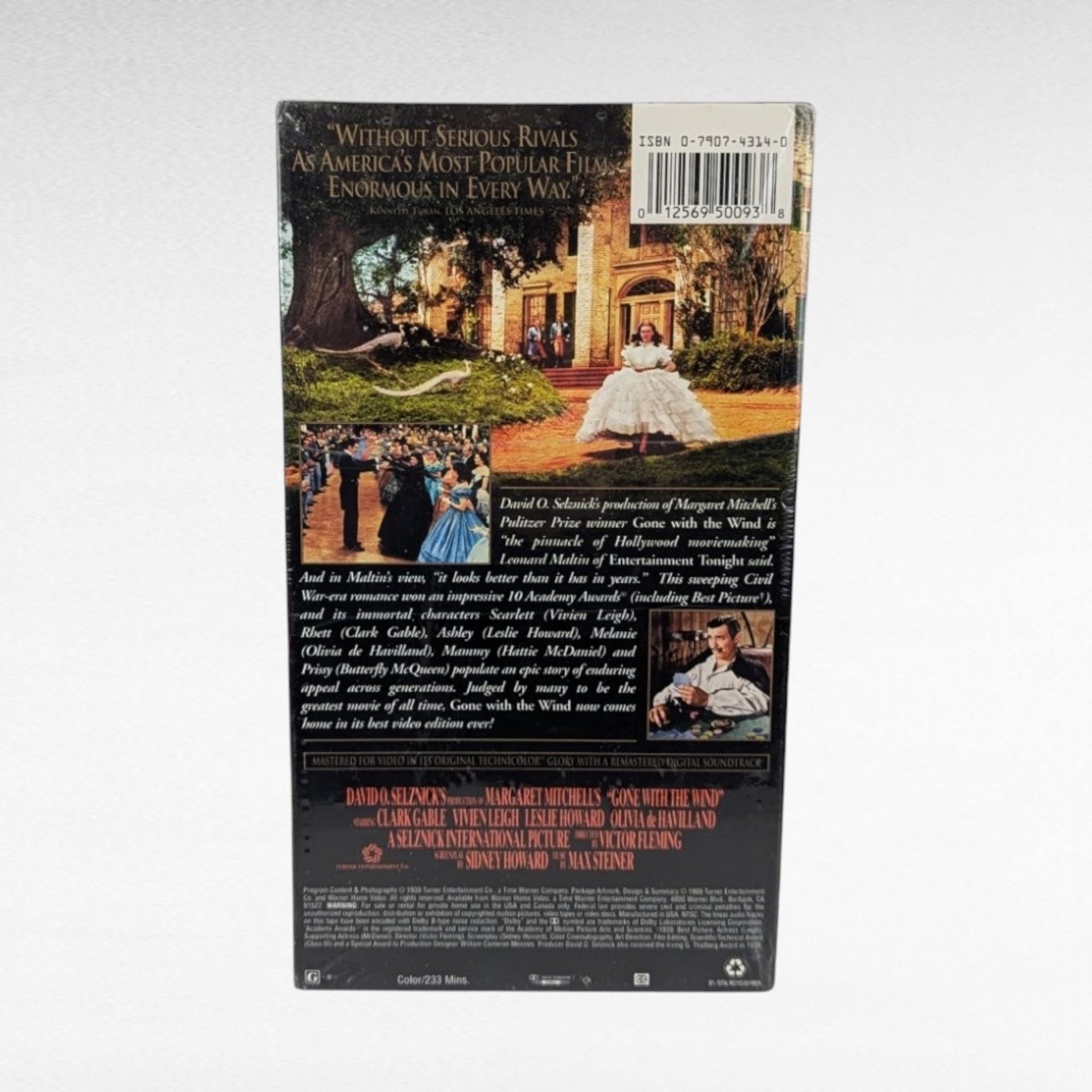 Vintage Gone with the Wind Lot - Sealed VHS Set, Avon Scarlett O'Hara Figurine - Movie Memorabilia, Classic Film Gift