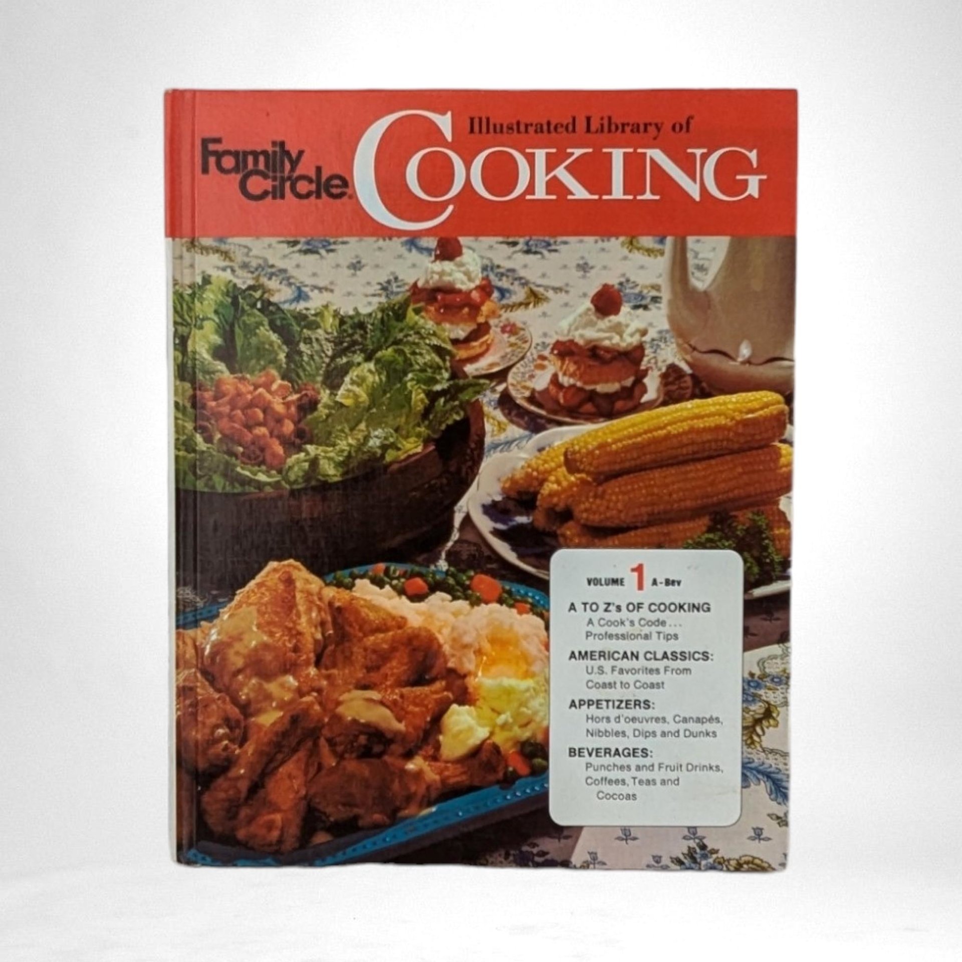 Vintage Family Circle Cookbook Lot, 1960s Ground Beef Recipes, 1972 Illustrated Cooking, 1992 New Tastes, Cookbooks for Home Chefs