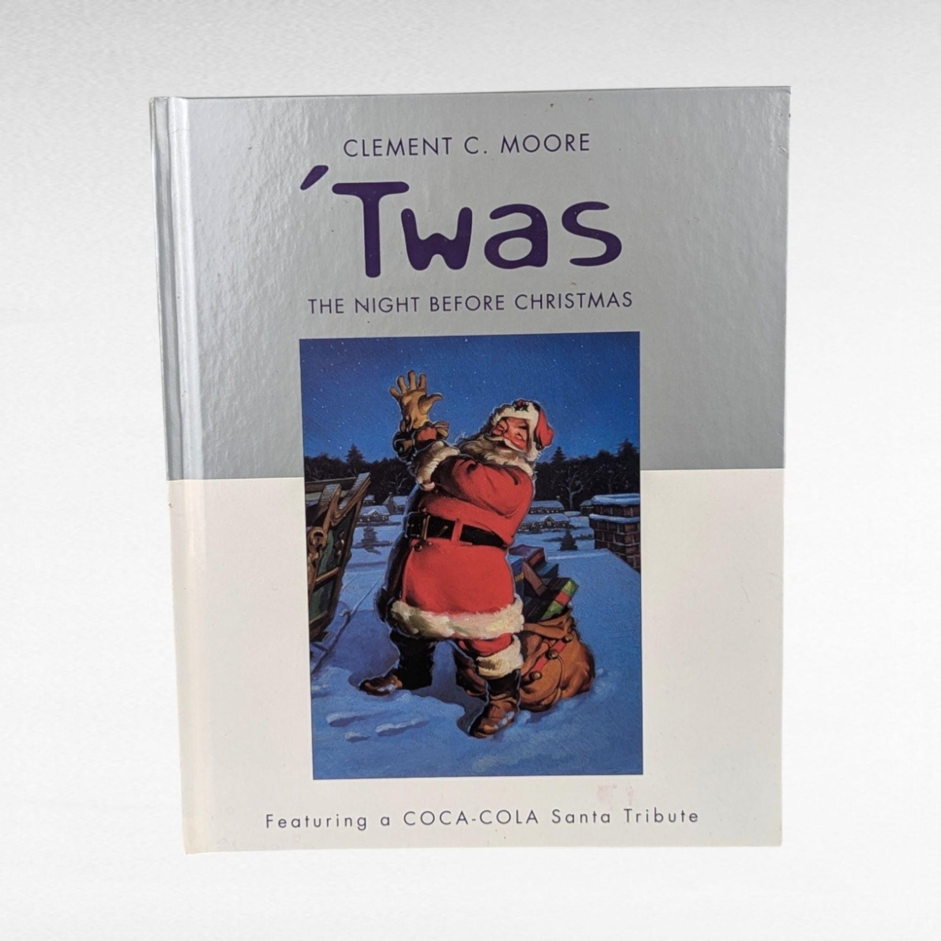 2001 'Twas the Night Before Christmas Book, Clement C. Moore, Coca-Cola Santa Tribute, Vintage Holiday Decor, Christmas Gift for Kids