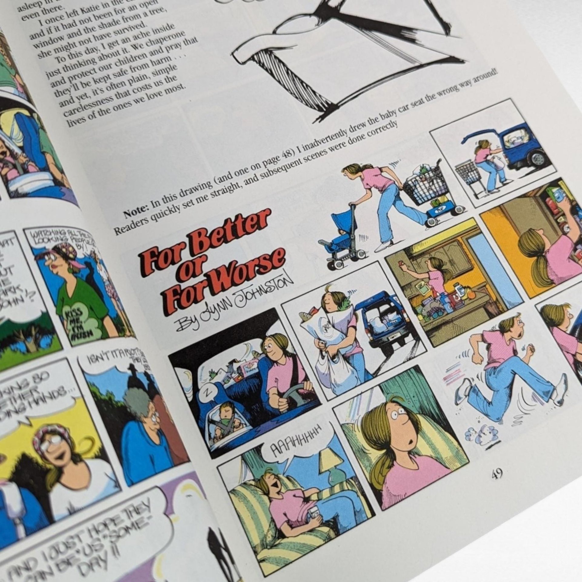 Vintage For Better or For Worse 15th Anniversary Book, 1994 Lynn Johnston Collection, Comic Strip Book, Gift for Cartoon Lover