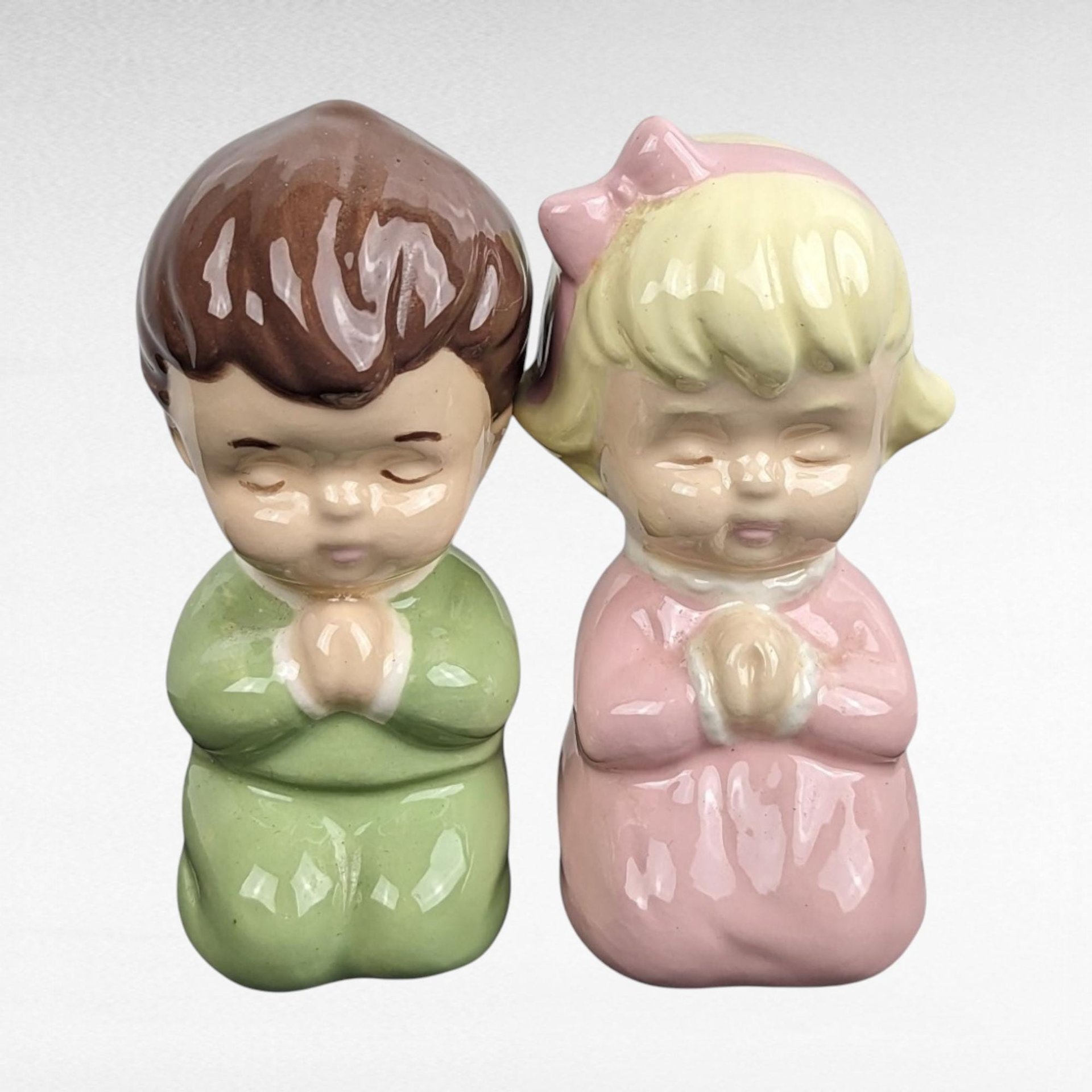 Vintage Mostly Religious Christmas Ornament Lot - Precious Moments, Stained Glass Angel, Praying Kids, German Shoe - Unique Holiday Decor