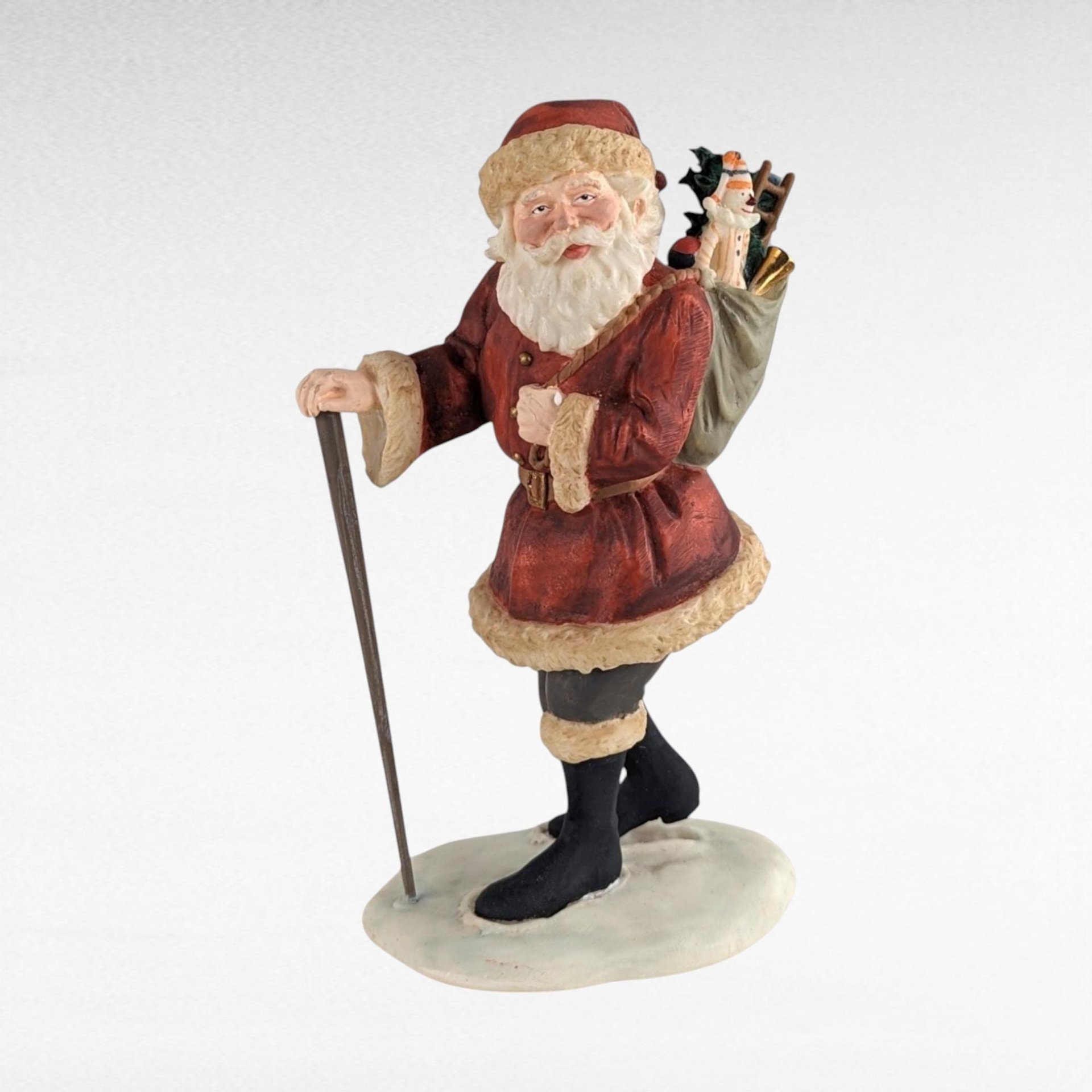 Vintage Santa Christmas Decor Lot - Hallmark Keepsake, Ceramic Santa Figurines, 1937 USA Santa, Gnome - Unique Holiday Collectibles