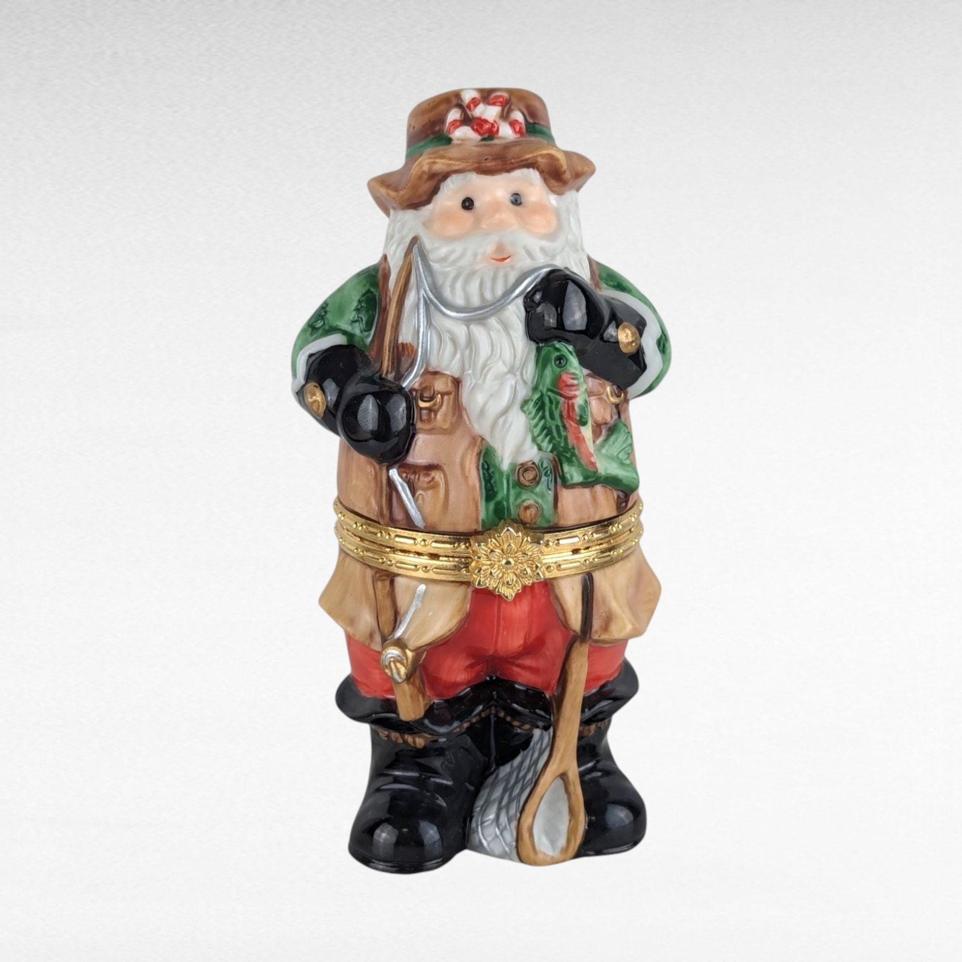 Vintage Santa Christmas Decor Lot - Hallmark Keepsake, Ceramic Santa Figurines, 1937 USA Santa, Gnome - Unique Holiday Collectibles