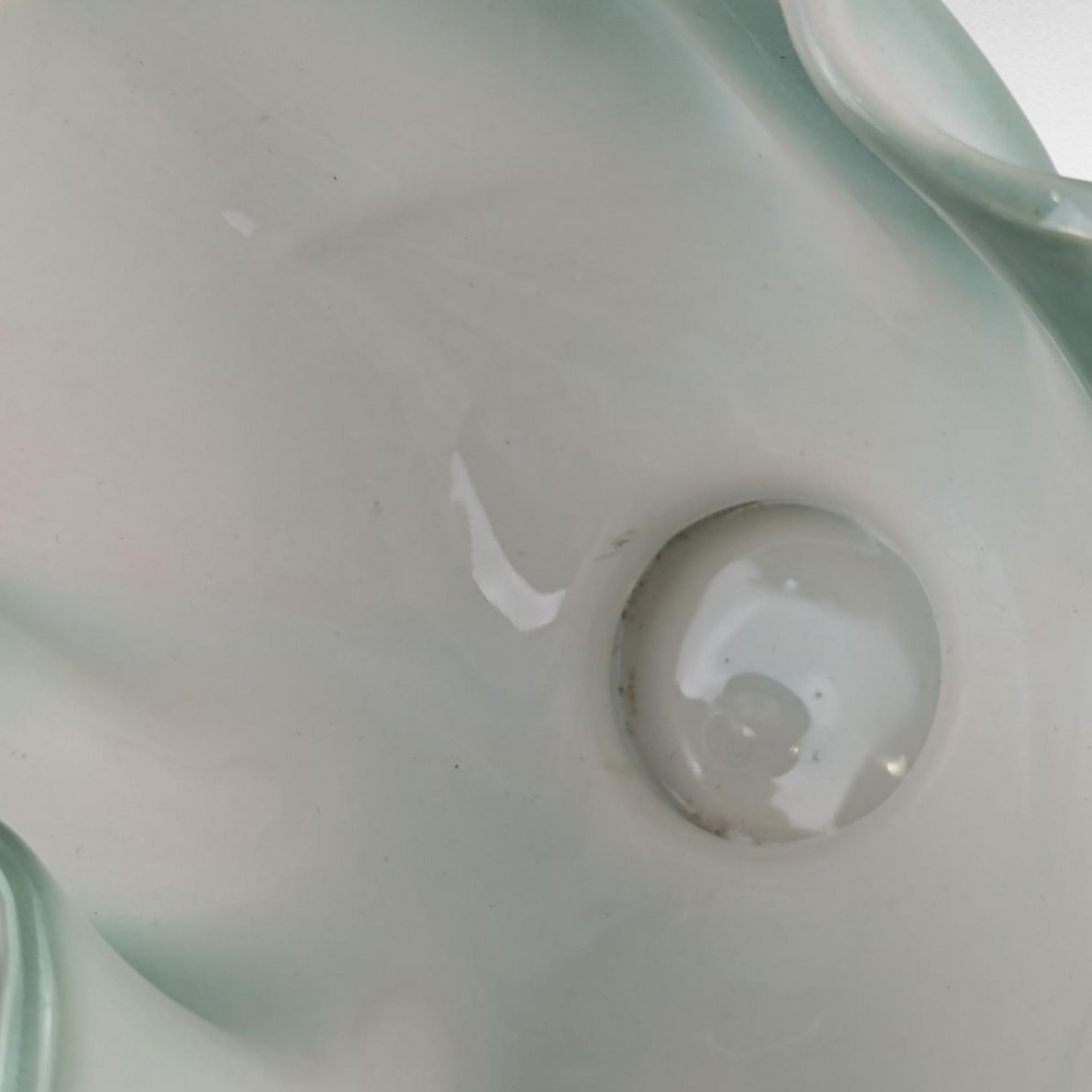 Vintage Regal Ceramic Planter, Green & White Clam Shell Vase, 5" Planter, Unique Home Decor, Gift for Plant Lovers