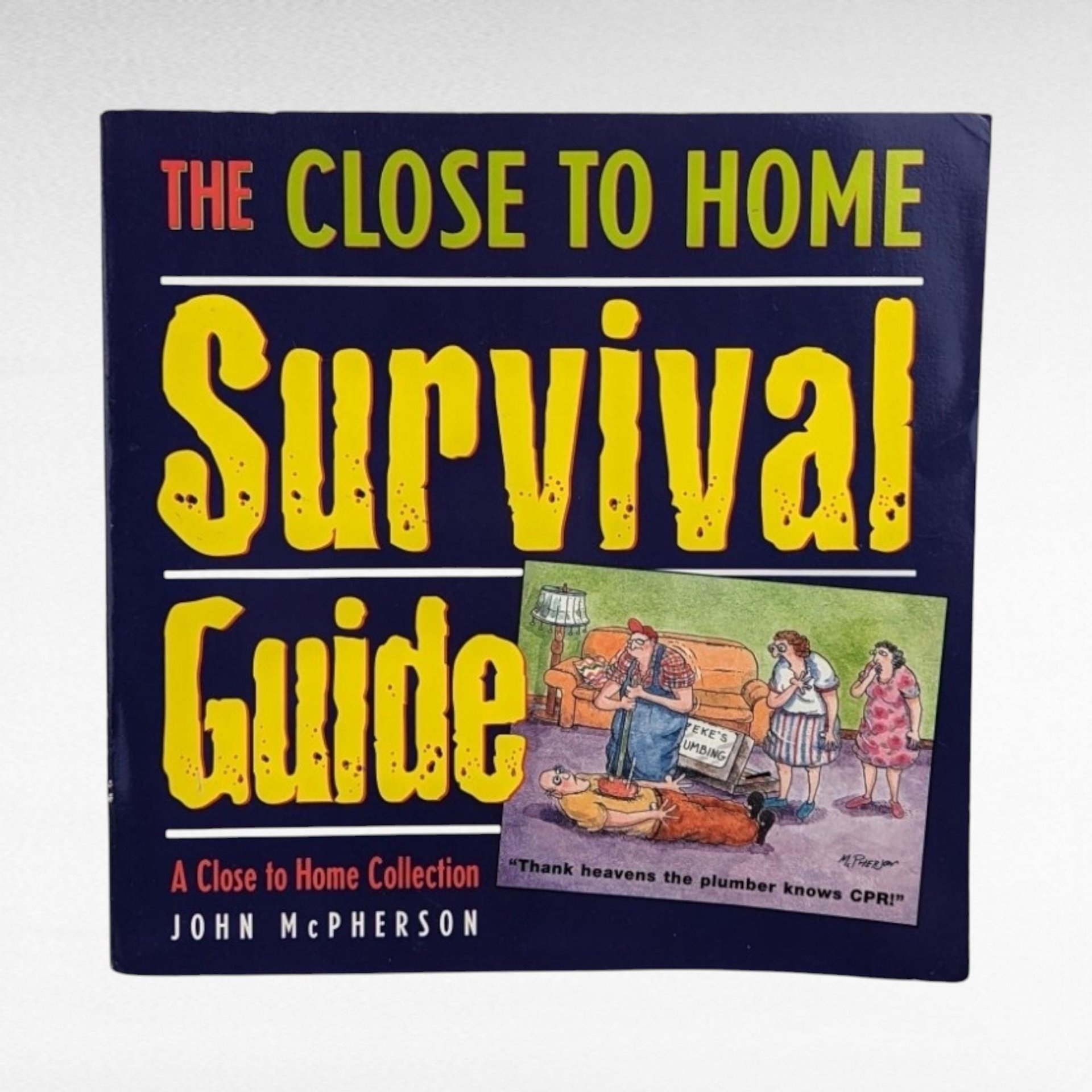 Close to Home Comic Book Pair by John McPherson, "Revisited" & "Survival Guide," Vintage Cartoon Humor, Gift for Comic Strip Fan