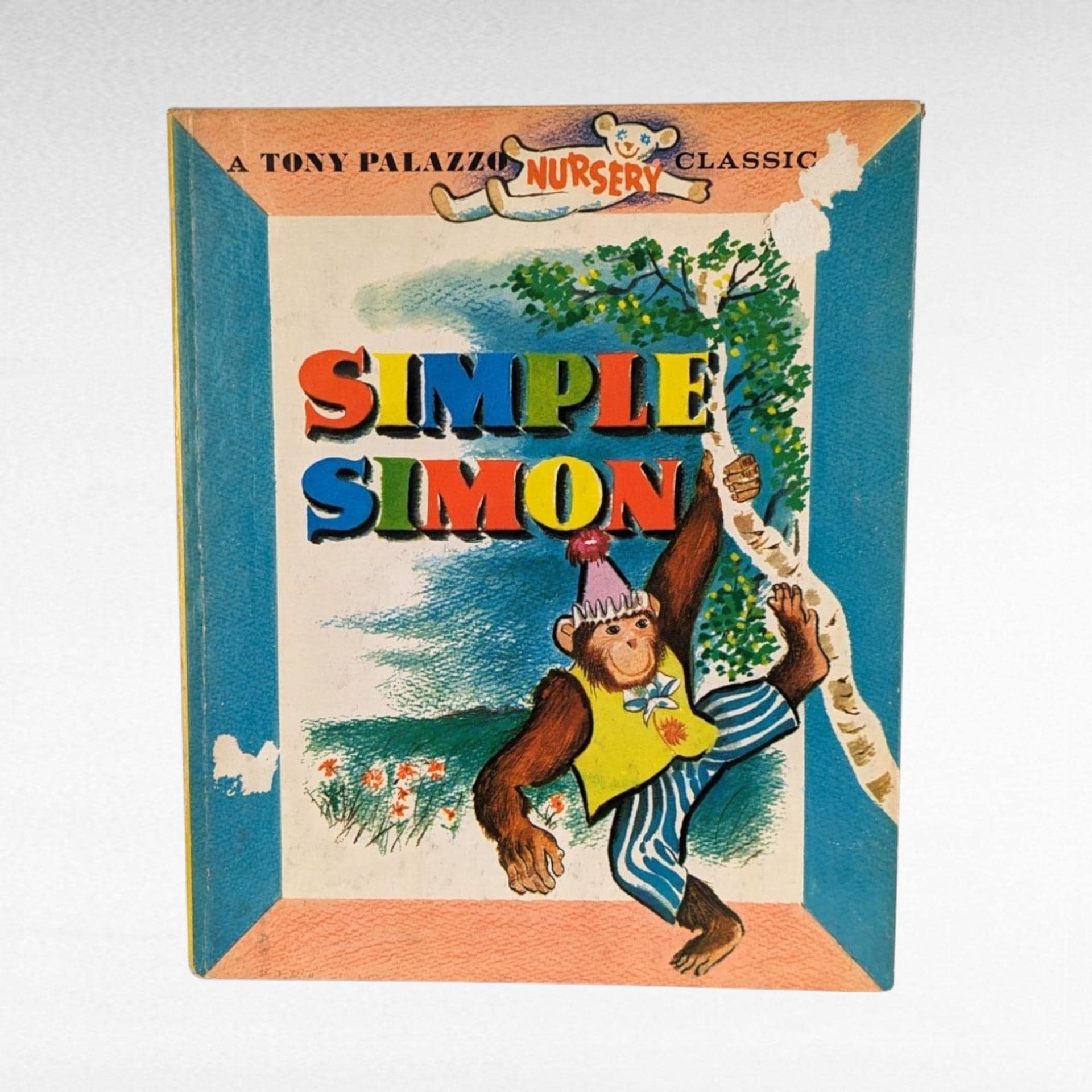 1959 Simple Simon by Tony Palazzo, First Edition Hardcover Book, Vintage Children's Literature, Illustrated Book, Nursery Rhyme Book