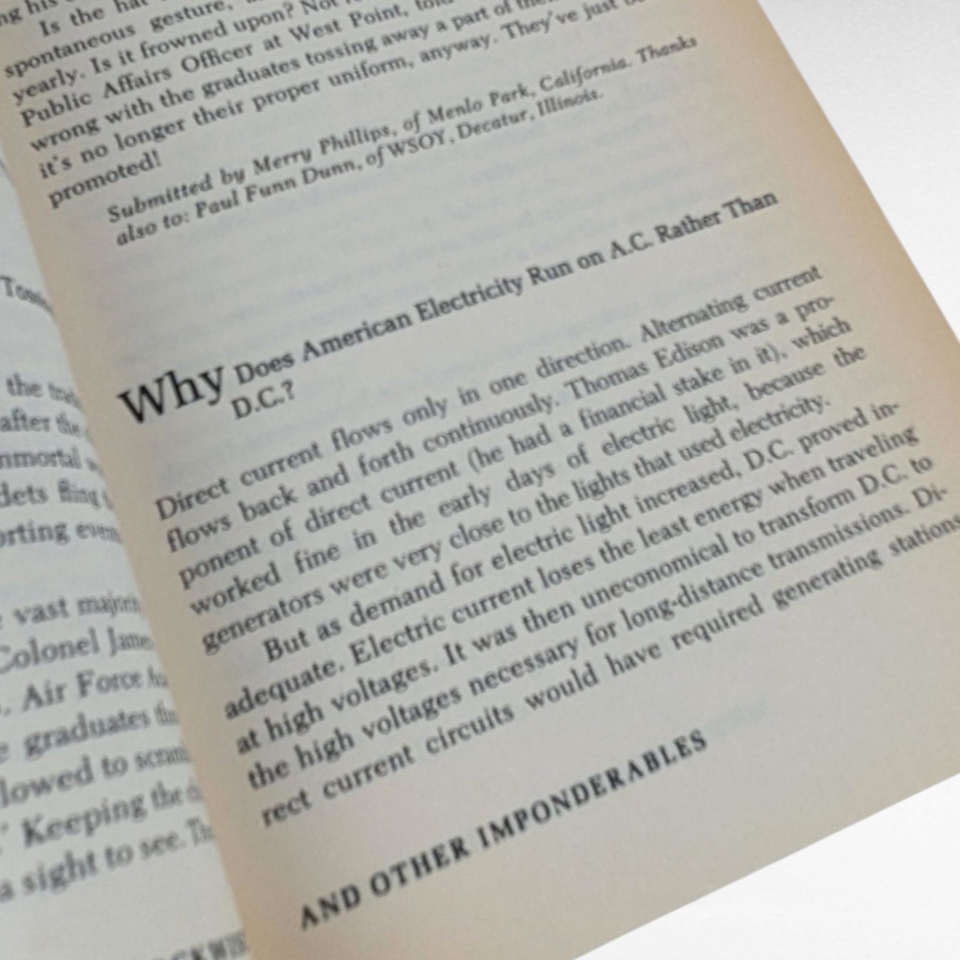 Vintage Why Do Clocks Run Clockwise? Book, David Feldman, Softcover, Trivia Book, Curious Questions, Gift for Trivia Lovers, Knowledge Book