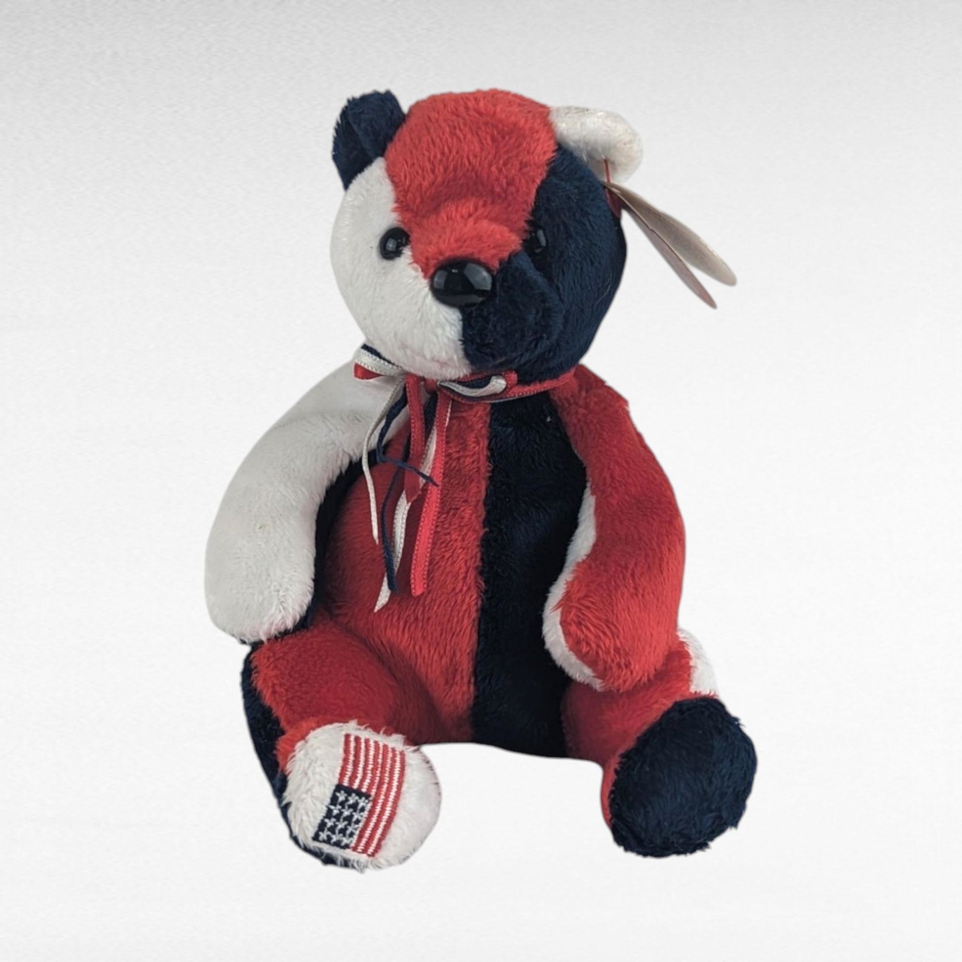 Vintage Patriotic Beanie Babies Lot (6) - Ty Patriot, Spangle, Red White Blue, America, Righty 2000, Free - Beanie Babies, Patriotic