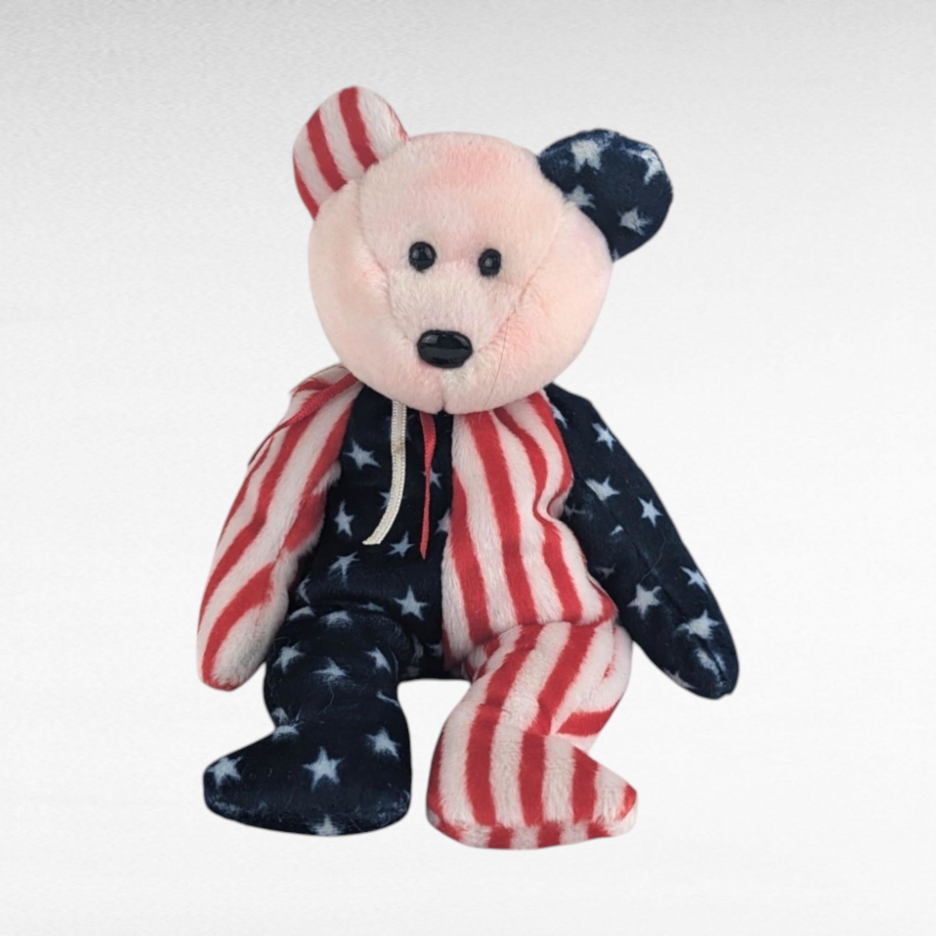 Vintage Patriotic Beanie Babies Lot (6) - Ty Patriot, Spangle, Red White Blue, America, Righty 2000, Free - Beanie Babies, Patriotic