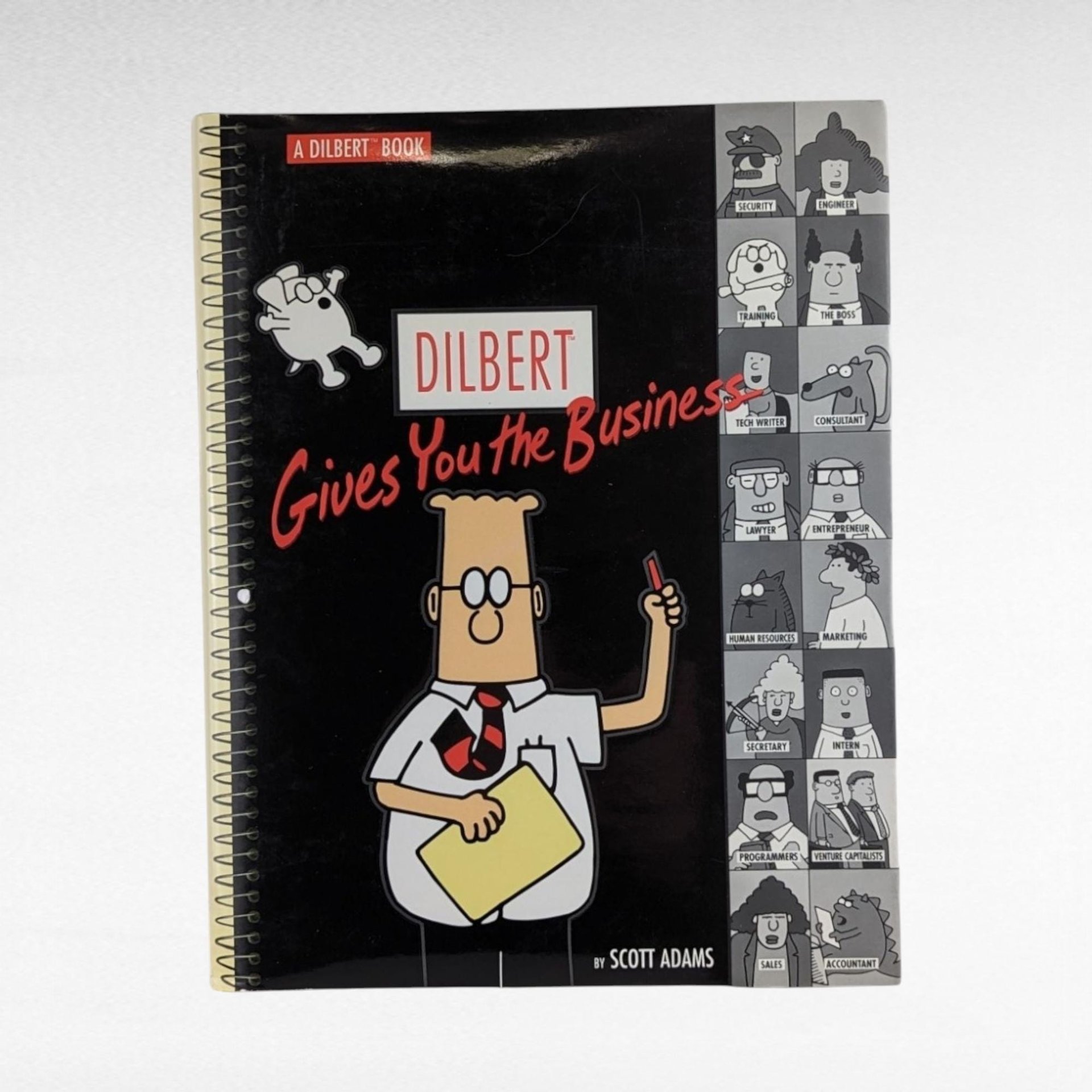 Vintage Dilbert & Far Side Book Lot, Dilbert Gives You The Business, PreHistory of The Far Side, Cartoon Books, Humor Books, Comic Lover