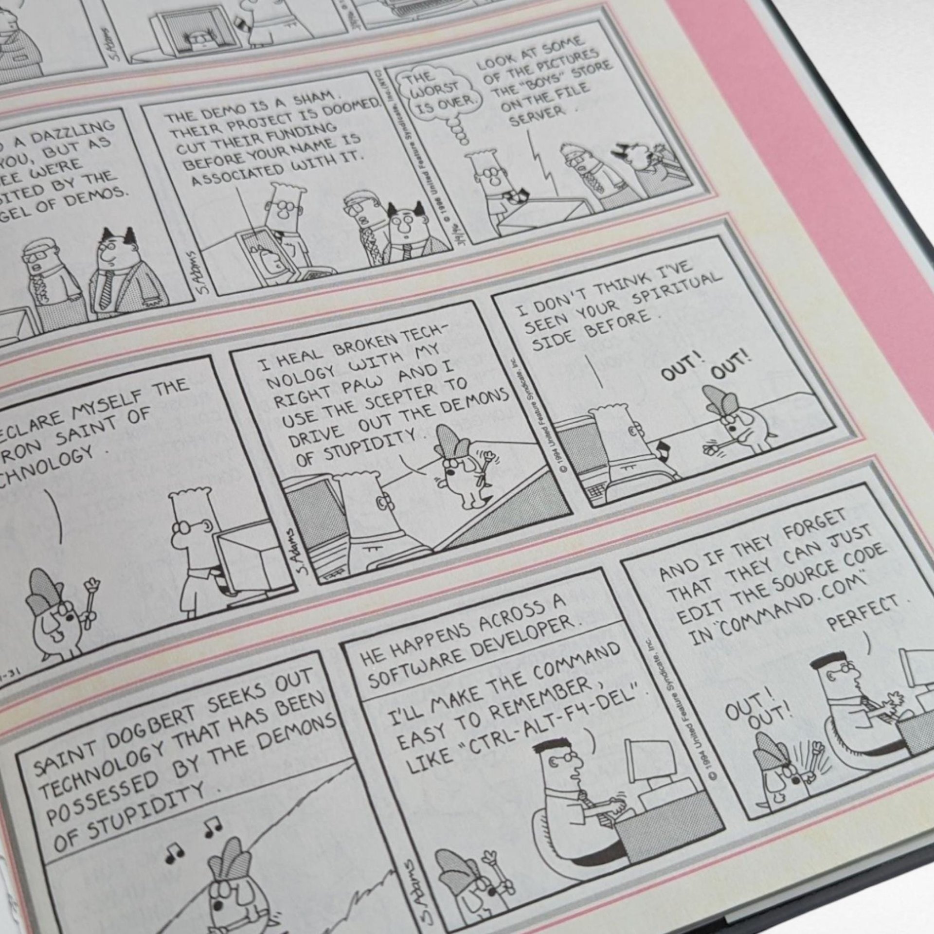 Vintage Dilbert & Far Side Book Lot, Dilbert Gives You The Business, PreHistory of The Far Side, Cartoon Books, Humor Books, Comic Lover