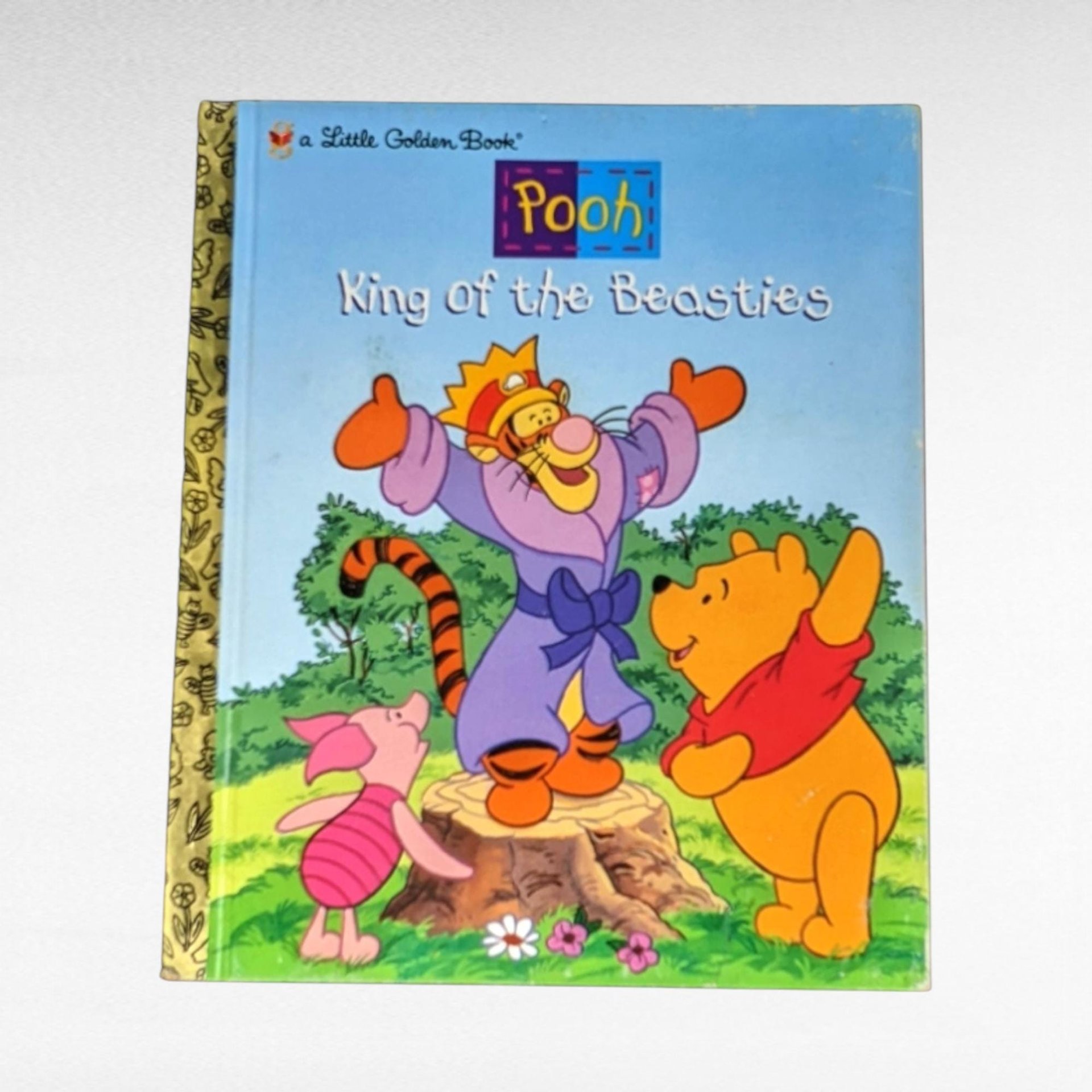 Vintage Winnie the Pooh Book Lot, Pooh King of the Beasties, Honey Patch, Jokes & Riddles, Tigger Golden Book, A.A. Milne, Children's Books