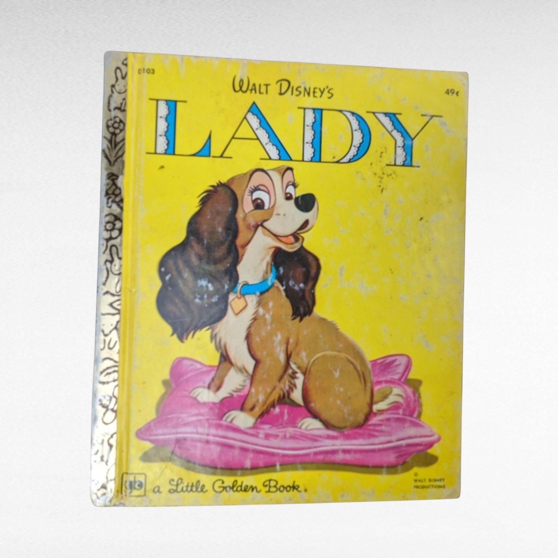 Vintage Disney Little Golden Book Lot, Pinocchio, Bambi, Fox and the Hound, Lady and the Tramp, Children's Books, Collectible Books