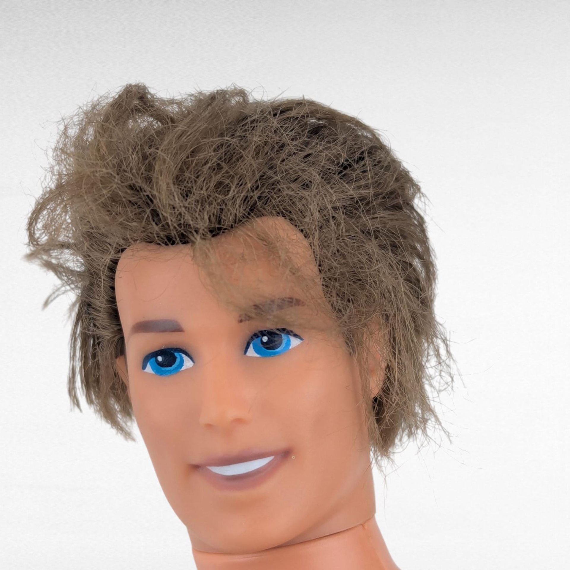 1968 Naked Barbie Ken Doll, Vintage Ken Doll, Messy Hair, Collectible Doll, Restoration Project, Gift for Doll Collectors, Vintage Toy